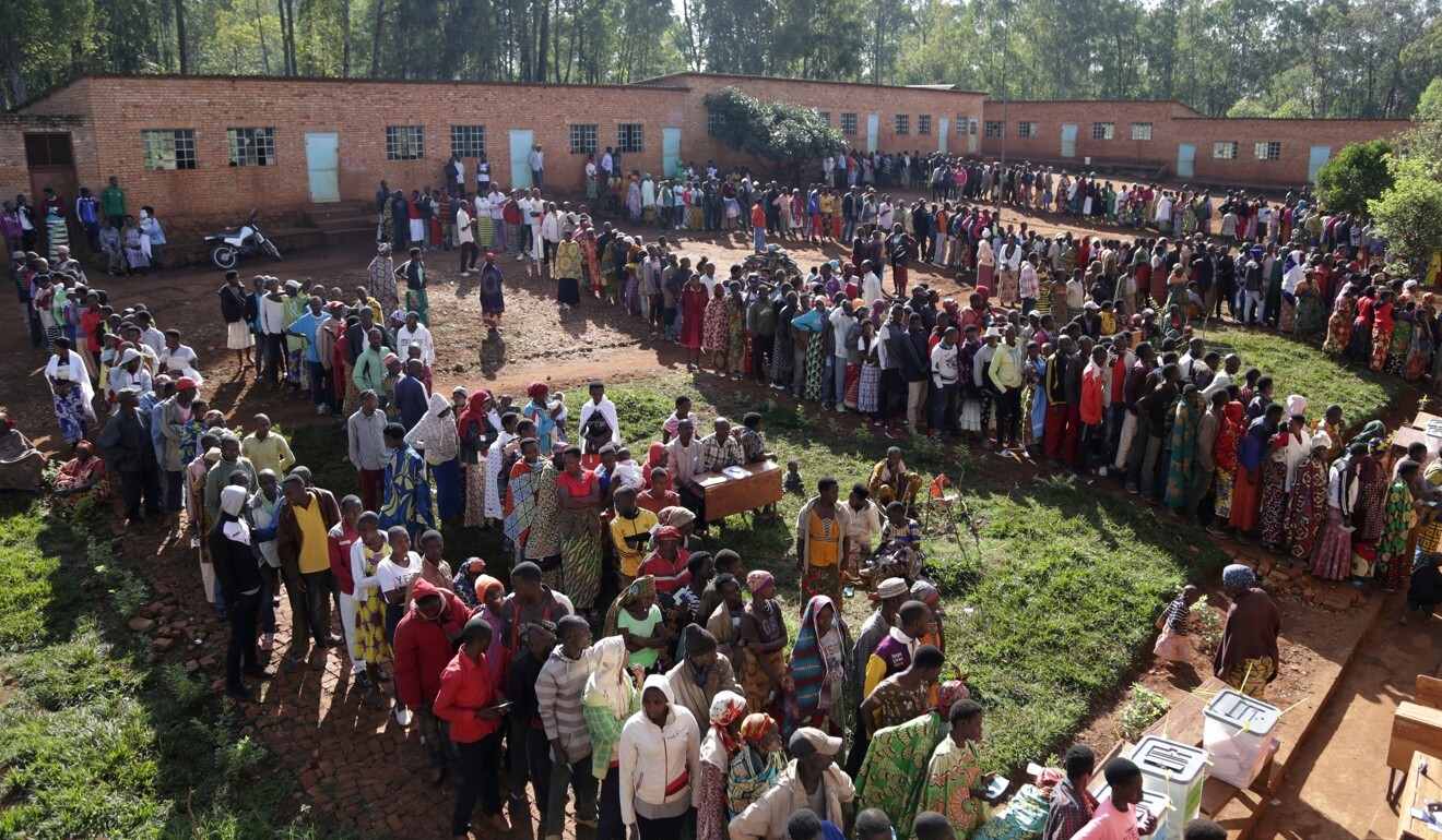 Voters queue at a polling station in Ngozi, Burundi during the presidential, legislative and communal council elections on Wednesday. Photo: Reuters