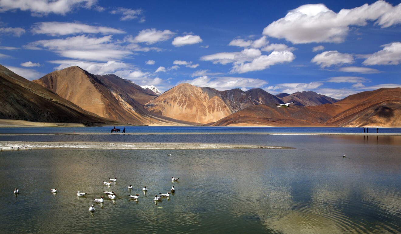 Pangong Lake high up in the Ladakh region of India. Photo: AP