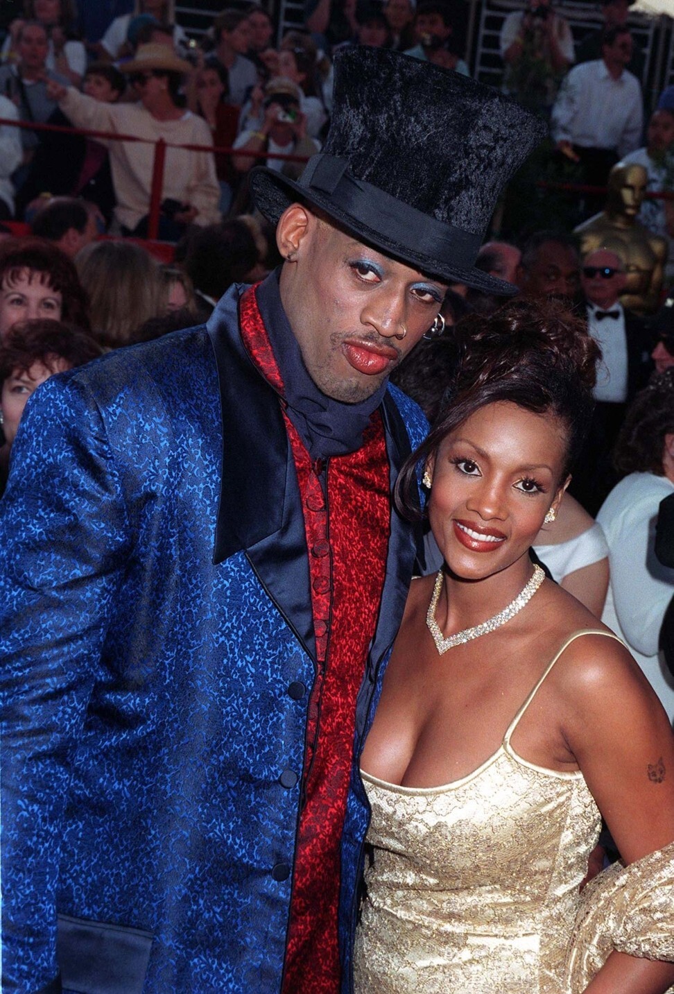 Rodman dressed for the red carpet at the Academy Awards, in 1997. Photo: Shutterstock