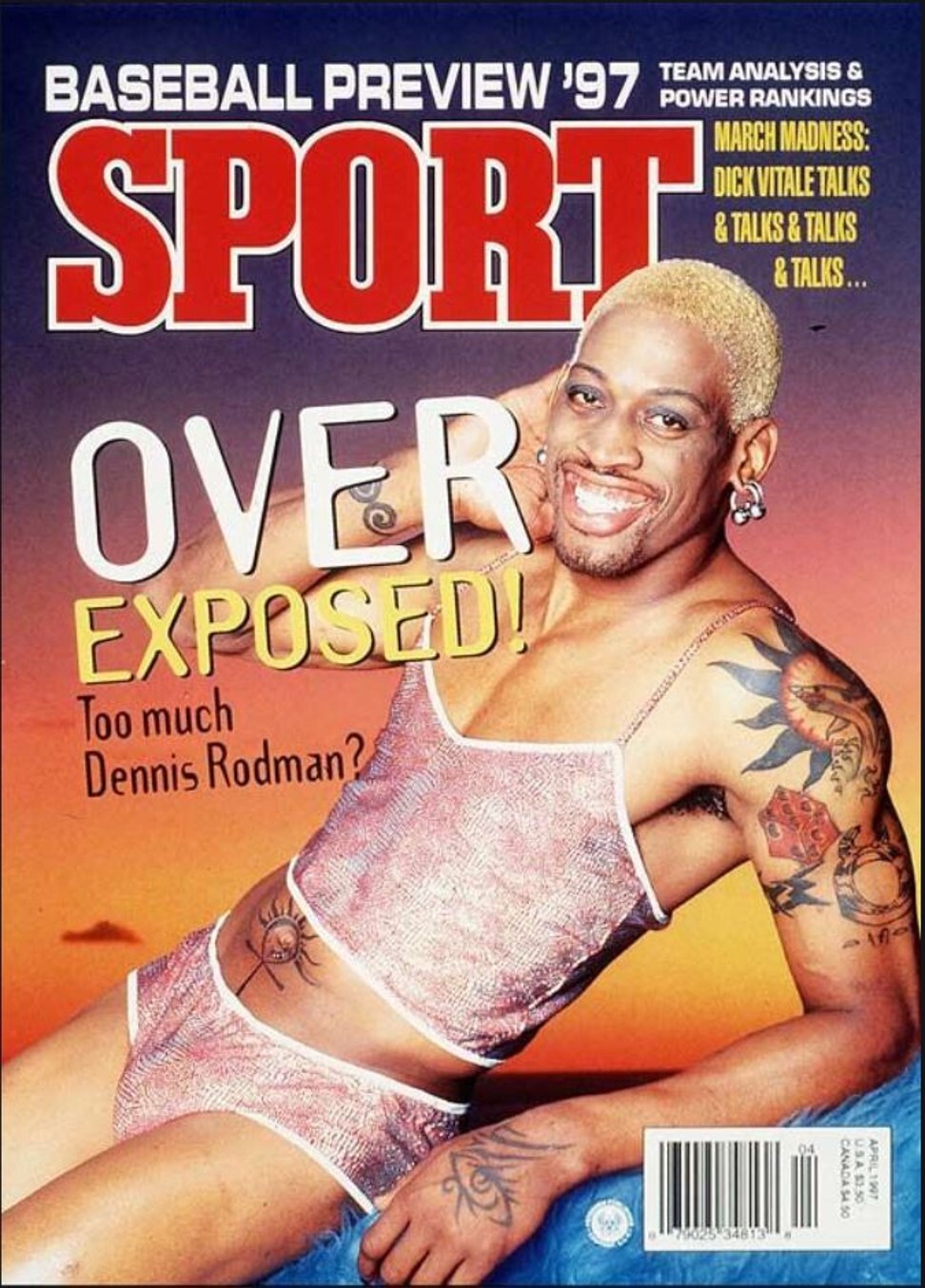On the cover of Sport magazine, in 1997. Photo: Handout
