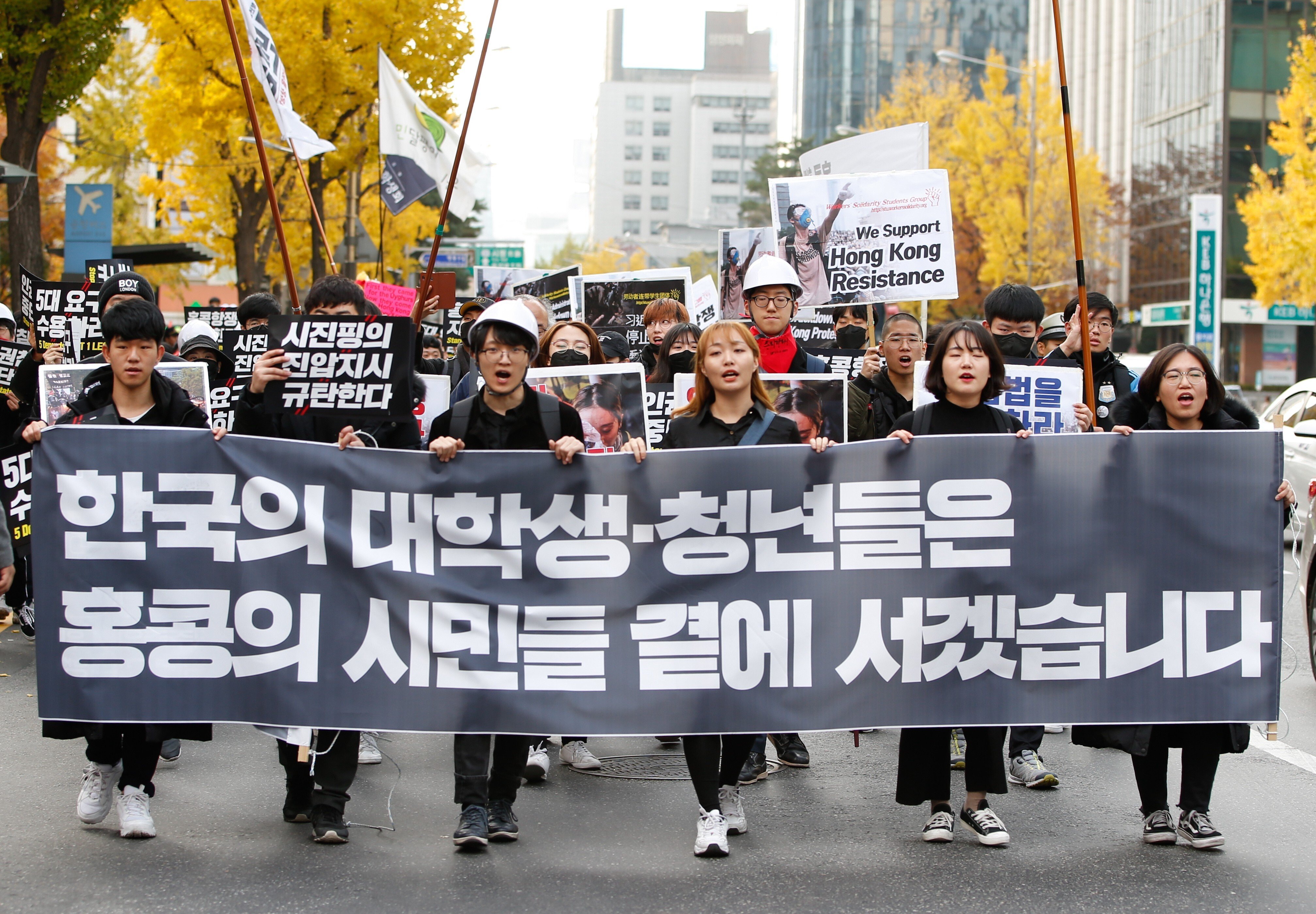 Chinese students in South Korea indicted for defacing proHong Kong