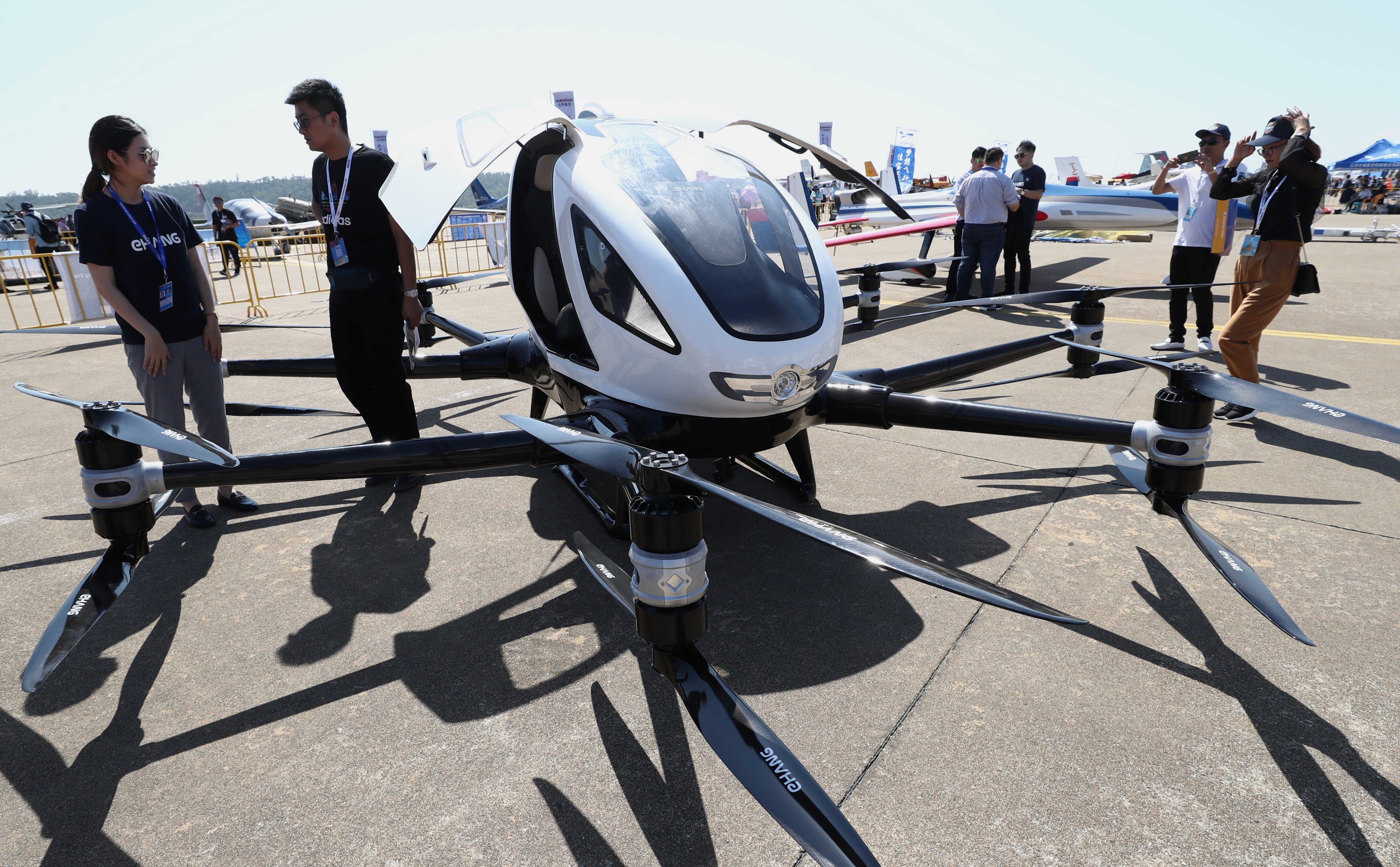 Chinese flying taxi maker Ehang gets approval test deliveries for cargo weighing over 150kg | South China Morning Post