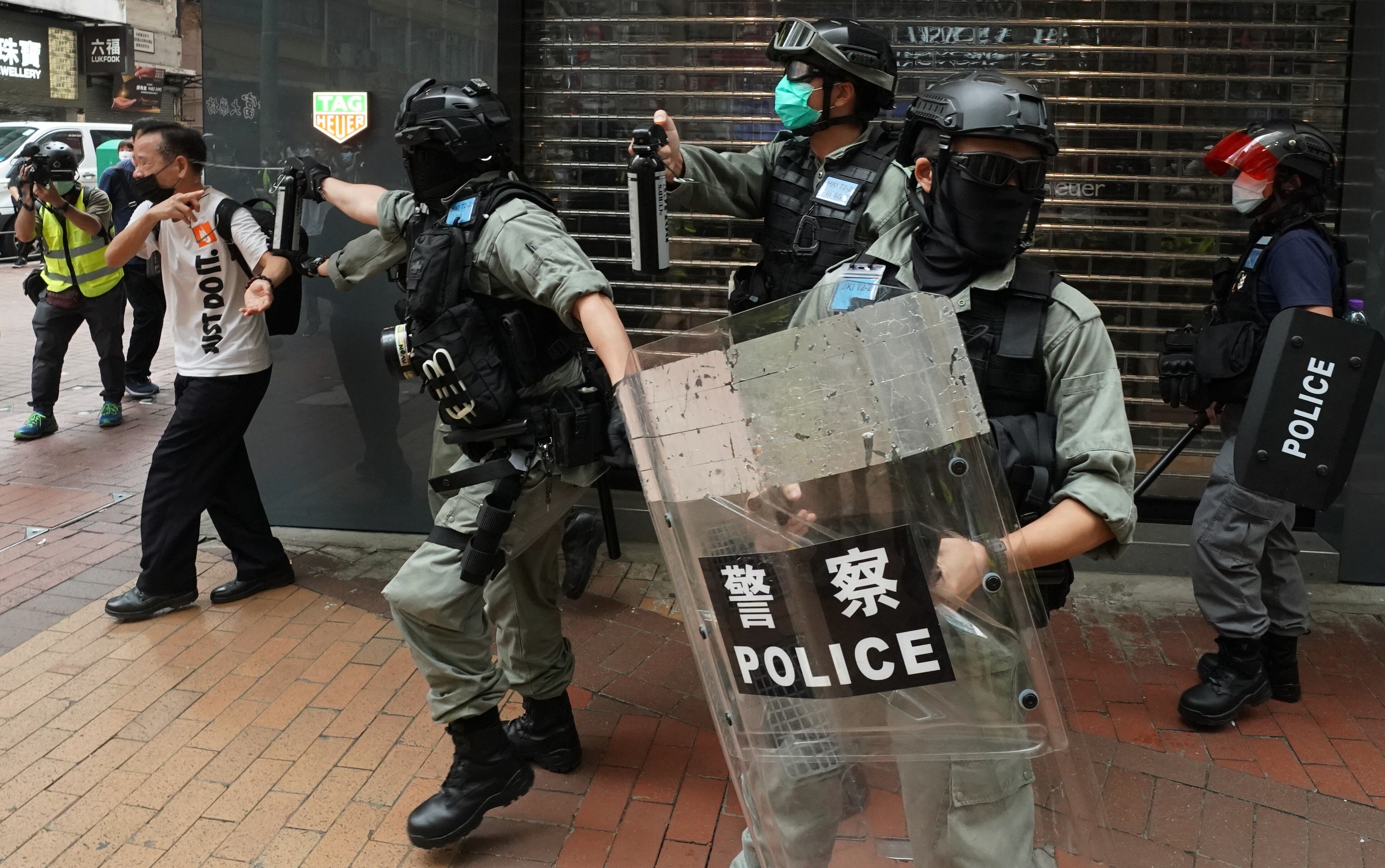 Hong Kong police have been dealing with protests since last June. Photo: Felix Wong