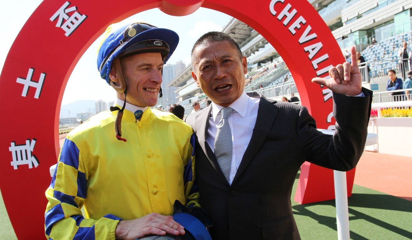 Danny Shum with jockey Blake Shinn.