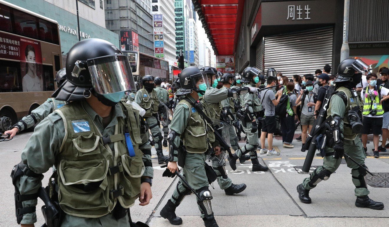 Protesters hit the streets on Wednesday, partly in anger over the proposed national security law, which a senior legal source insists will be rooted in Hong Kong’s legal system. Photo: Edmond So