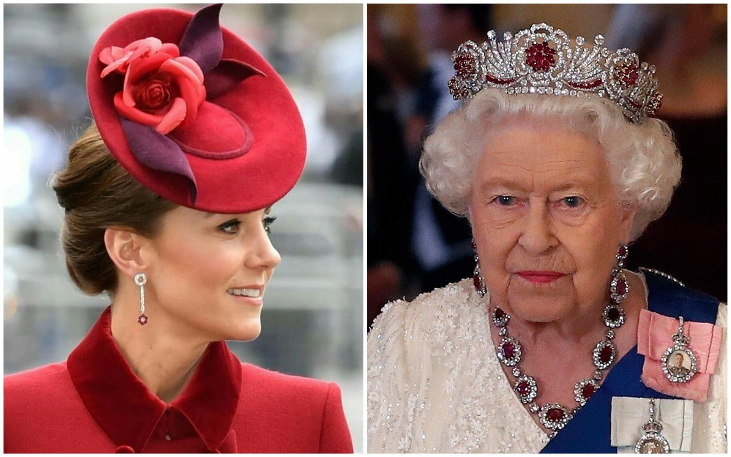 Kate Middleton and Queen Elizabeth are fans of the powerful and fiery ruby. Photo: Instagram
