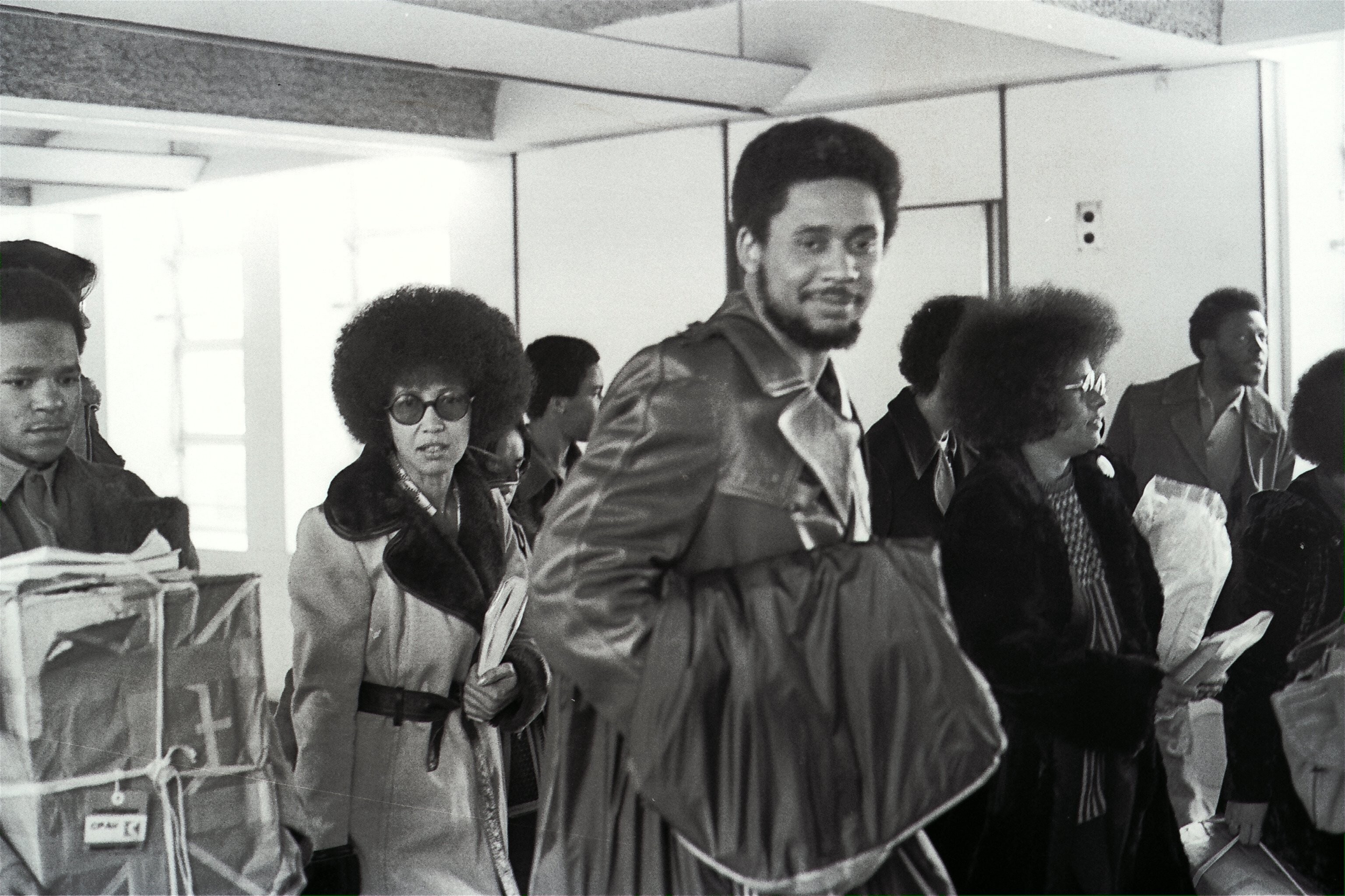 Members of the Black Panther Party arrive at Kai Tak Airport in Hong Kong on their way to mainland China. Photo: SCMP Pictures