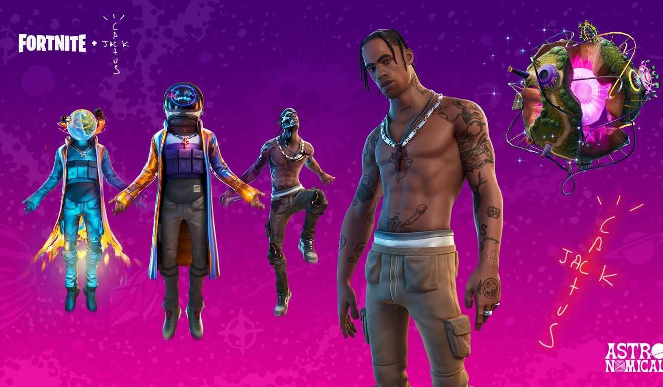 Travis Scott performed a concert in the game Fortnite. Photo: Epic Games