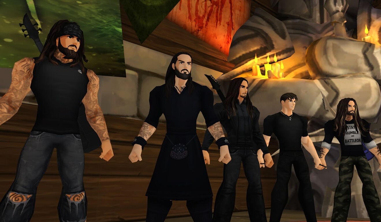 Korn have been taking part in battle concerts like this one in AdventureQuest. Photo: Artix Entertainment