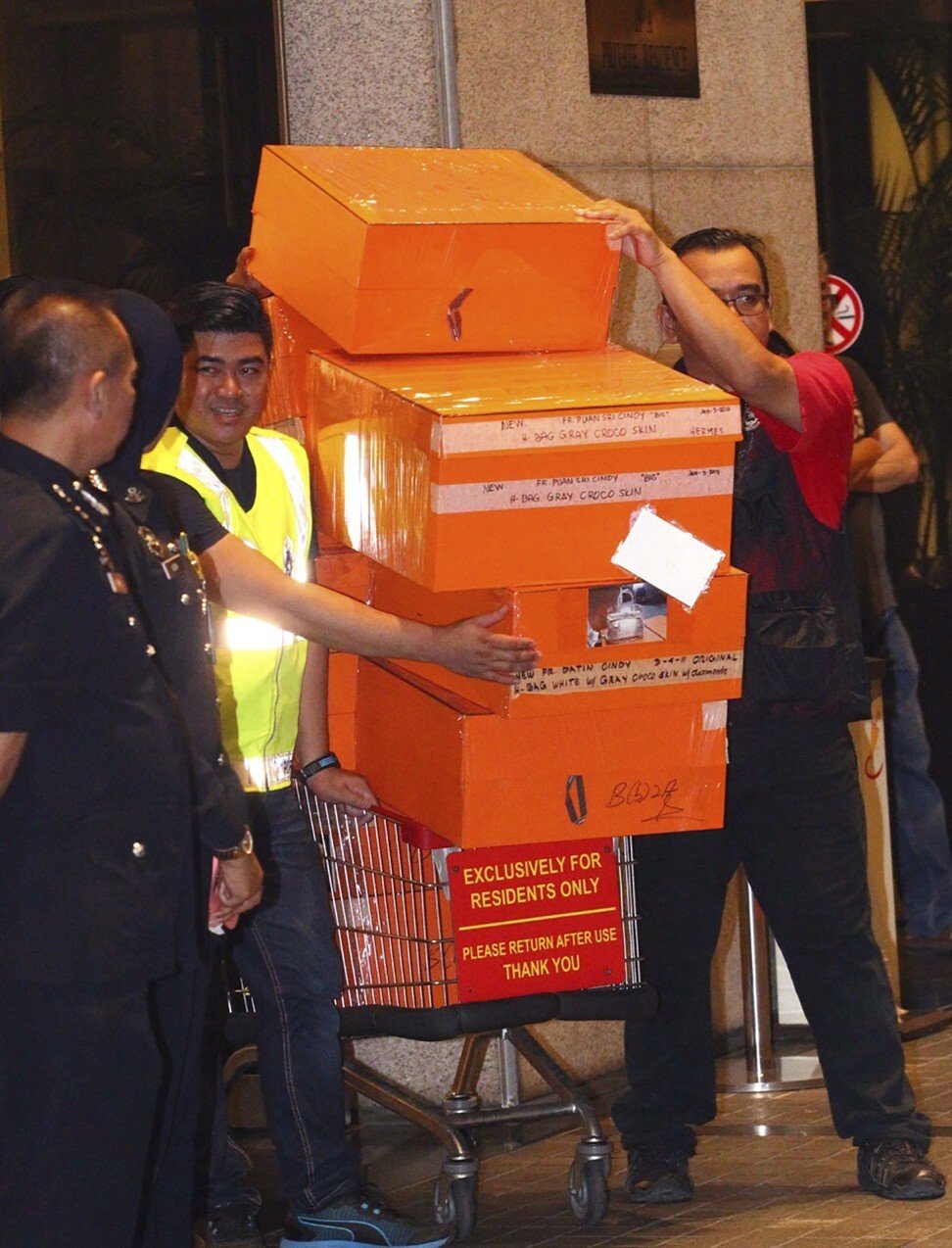 In 2018, police confiscated items after raiding properties linked to Rosmah Mansor and Najib Razak. Photo: AP