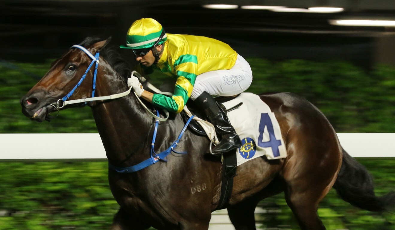 Joao Moreira guides Sky Darci to victory.