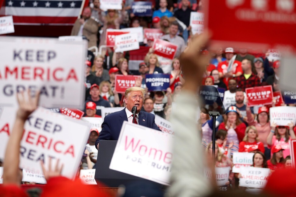 US President Donald Trump speaks at a campaign rally in Charlotte, North Carolina, on March 2, 2020. Photo: Reuters