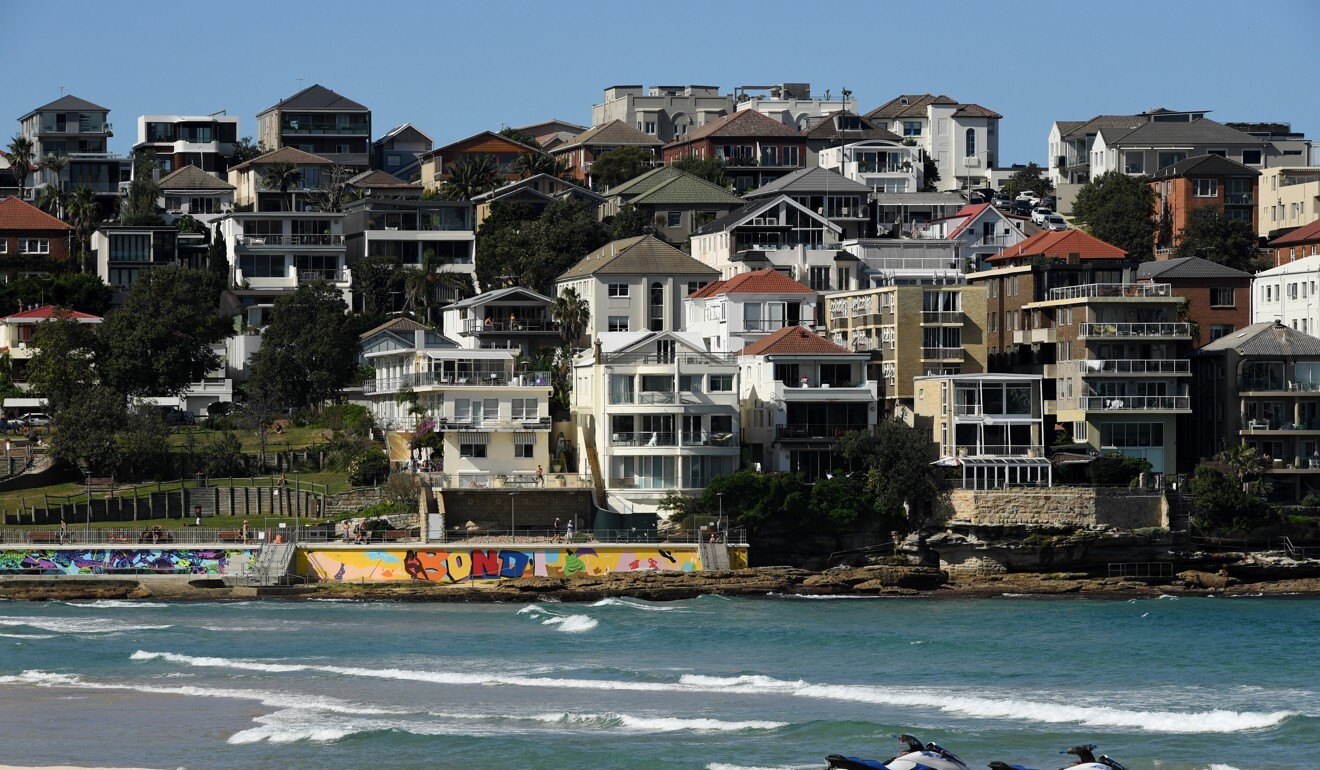 Homes overlooking Bondi Beach in Sydney. Australian expatriates based in the UK and US are looking to buy property back home. Photo: EPA-EFE