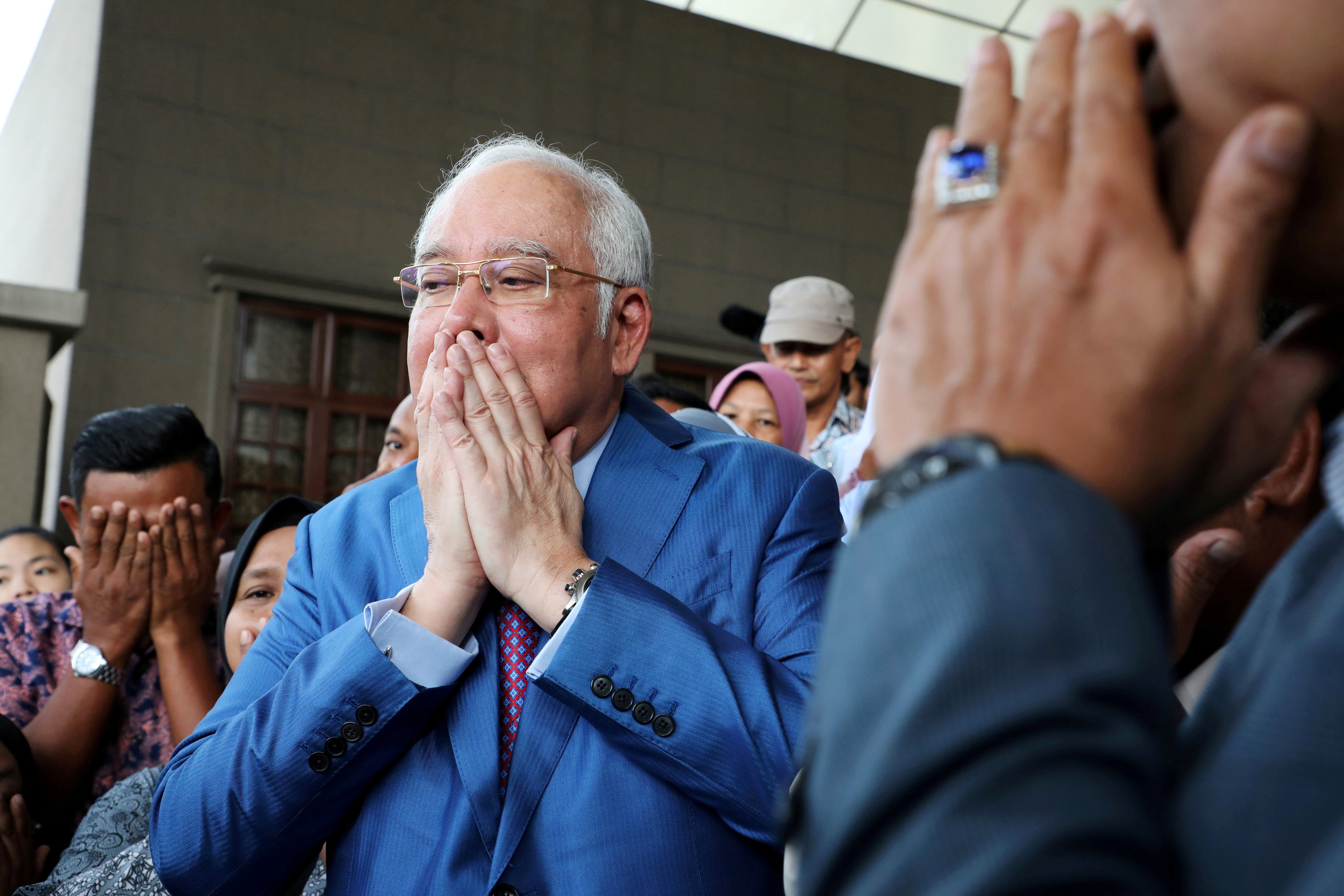 Former Malaysian prime minister Najib Razak pictured outside a courtroom in Kuala Lumpur in December. Photo: Reuters