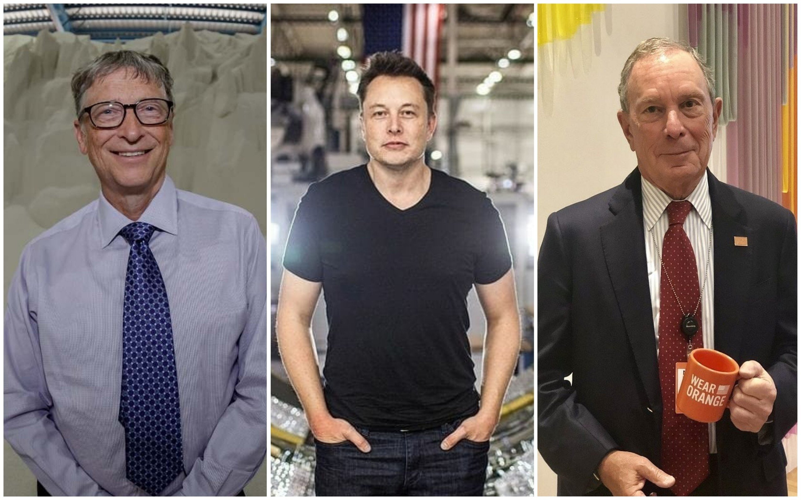Bill Gates, Elon Musk and Michael Bloomberg have all seen their wealth increase this year despite the coronavirus pandemic. Photos: Instagram