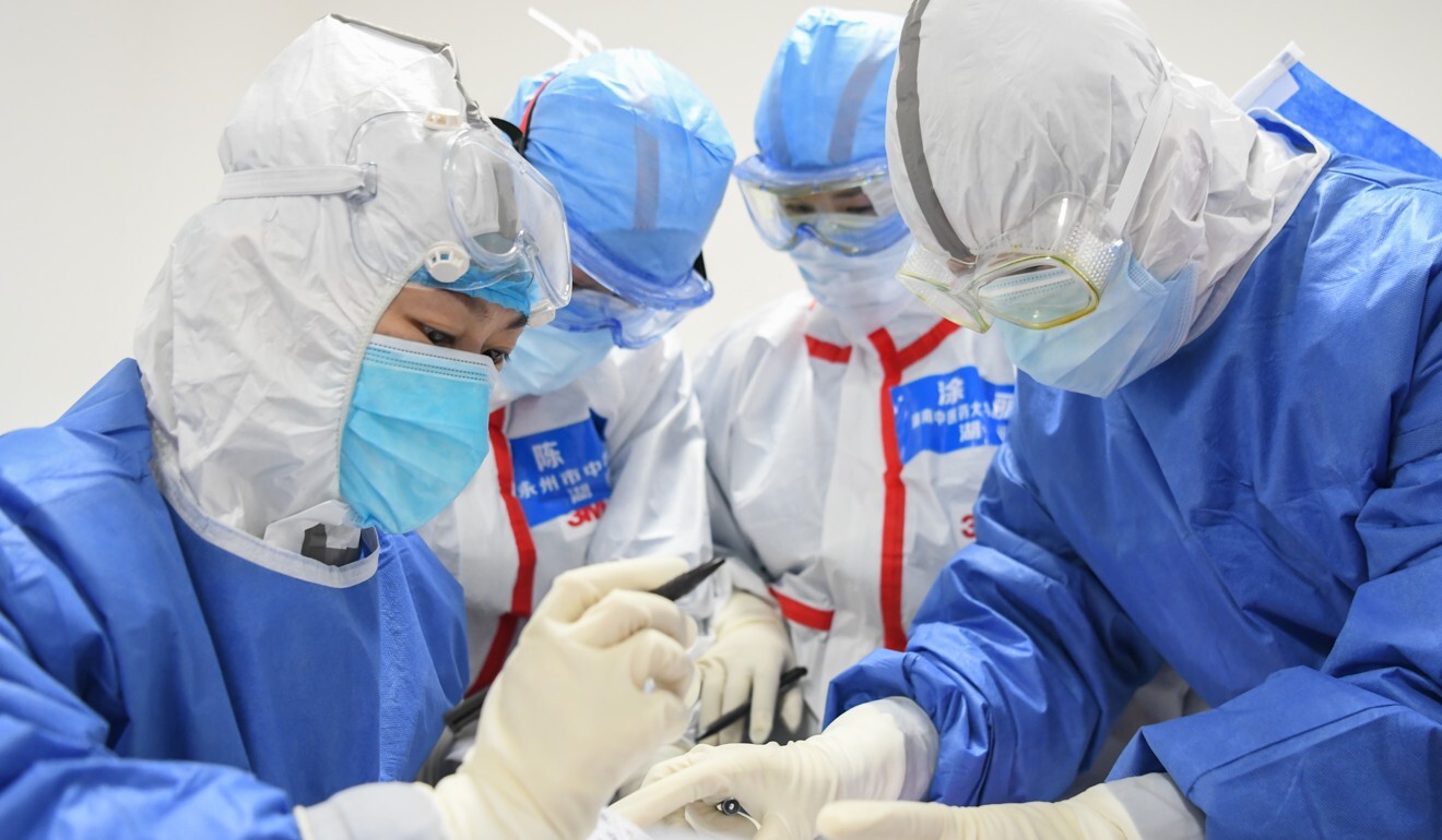 The study looked at whether hospital workers exposed to infected patients during the early stage of the outbreak in Wuhan had developed antibodies. Photo: Xinhua