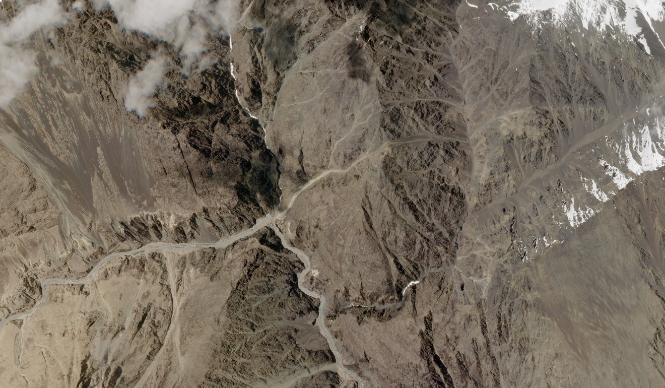 A satellite photo of the Galwan Valley area in the Ladakh region near the Line of Actual Control between India and China. Photo: AP