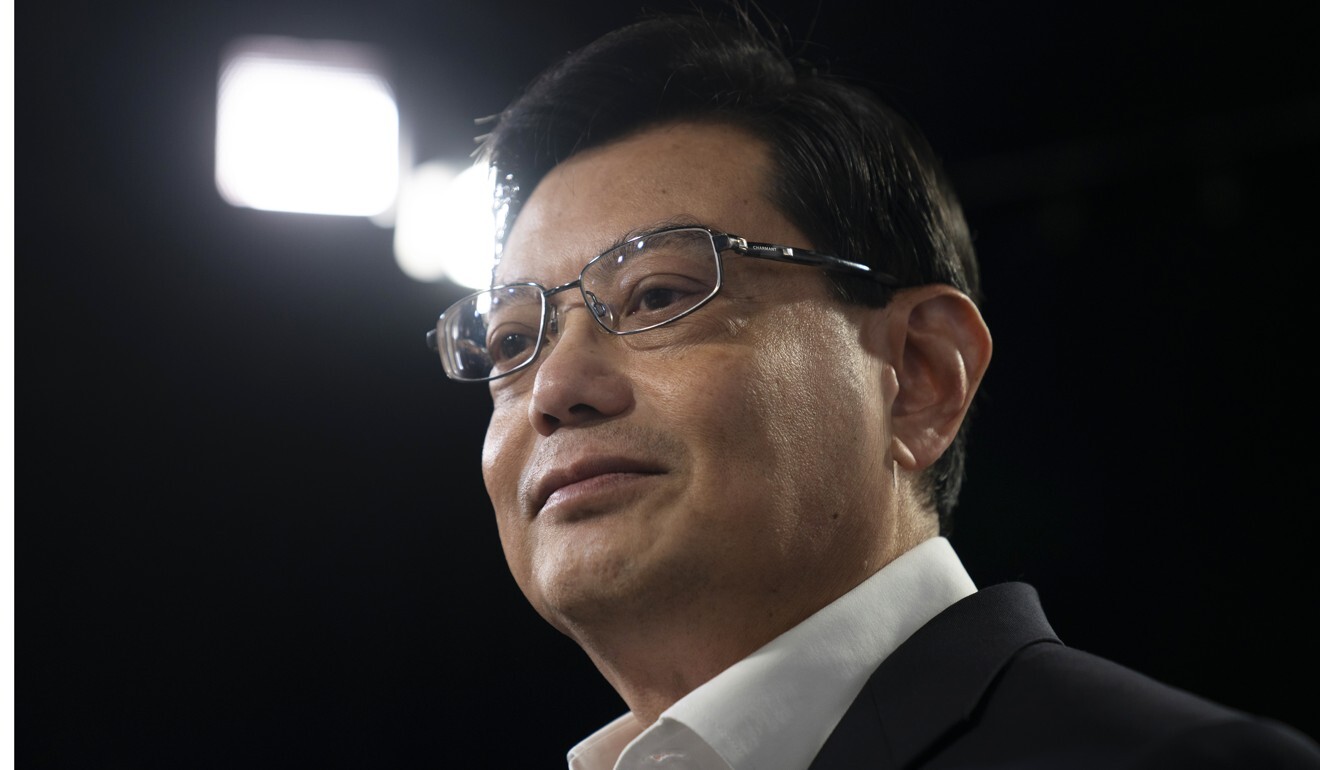 Heng Swee Keat, a former top central banker, was selected as the de facto successor to Prime Minister Lee Hsien Loong. Photo: Bloomberg