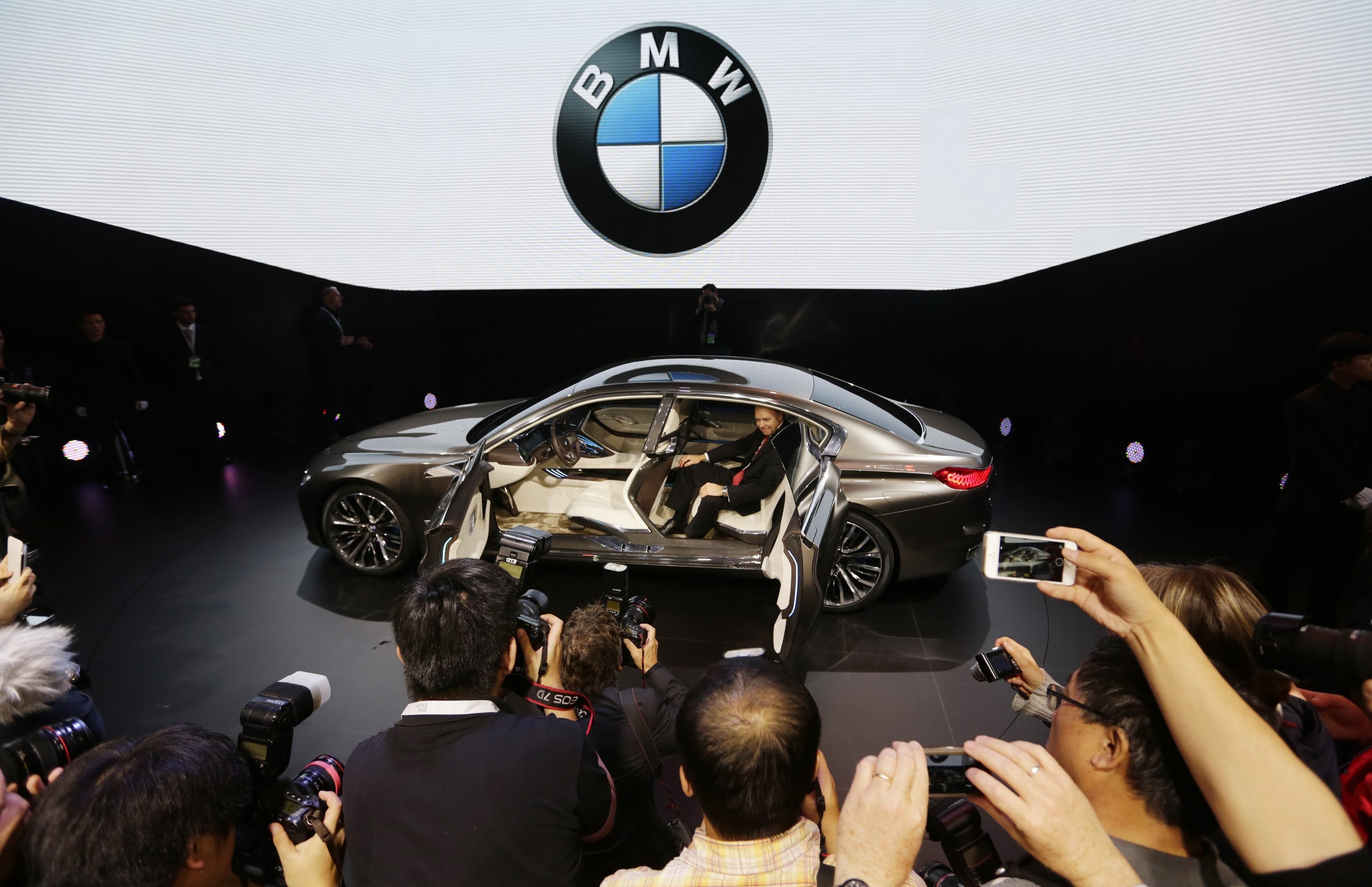 A BMW Vision Future Luxury concept car displayed during its world premiere at Auto China 2014. Photo: Reuters/Jason Lee