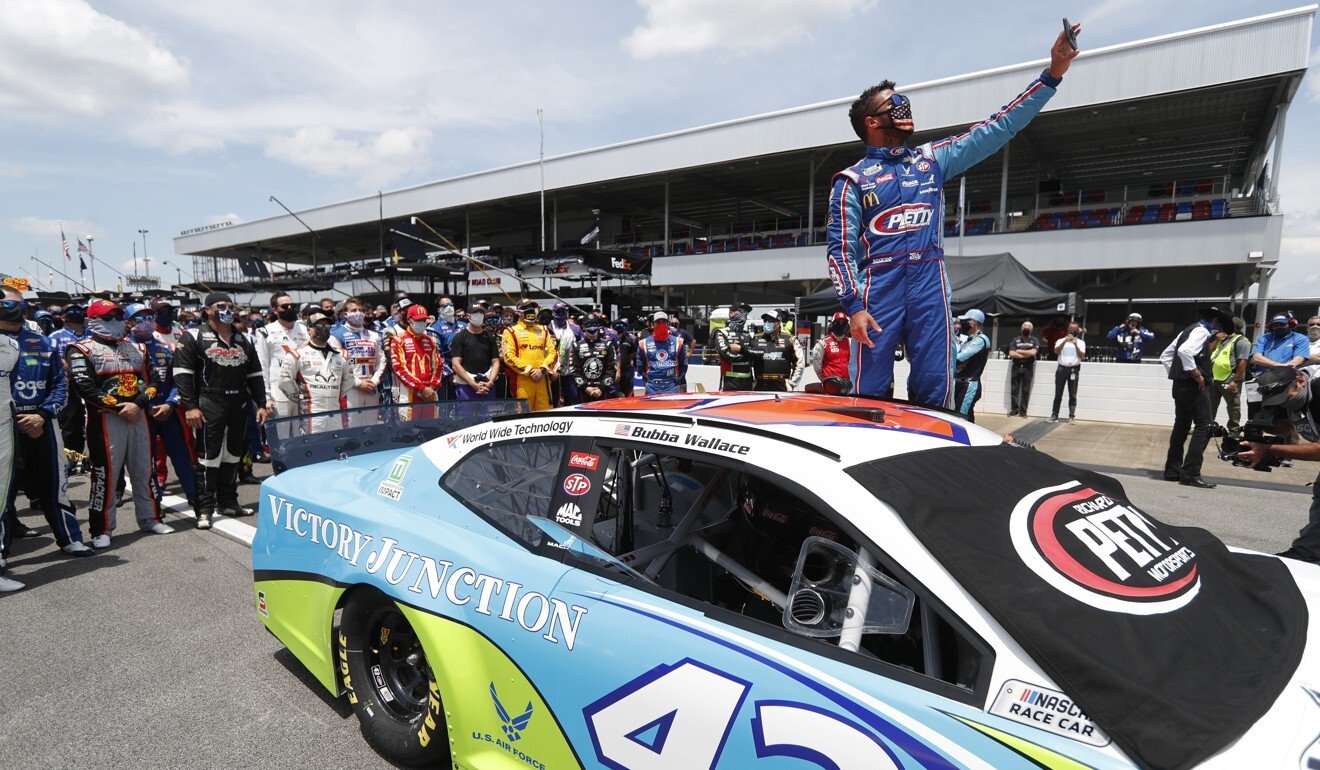 Bubba Wallace is Nascar’s only full-time black driver. Photo: AP