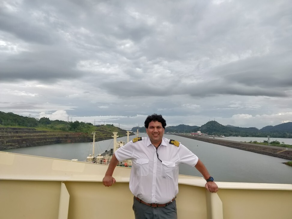 Hrisheet Barve recently arrived home in Goa, India, after more than seven-and-a-half months on a tanker.