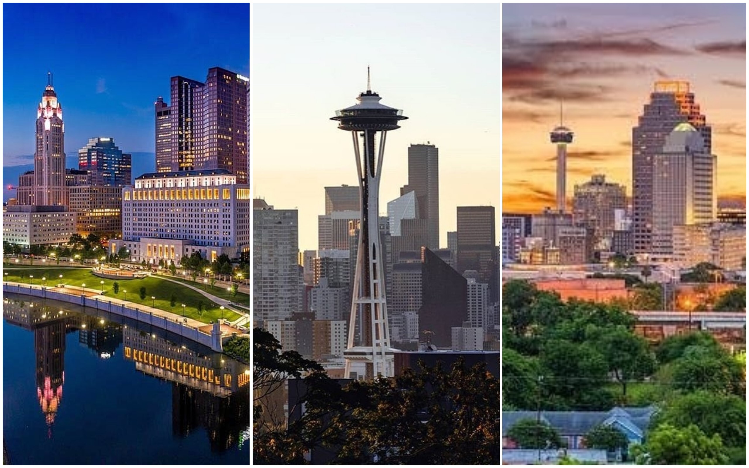 Millennials are heading to Columbus, Seattle and San Antonio. Photos: Instagram