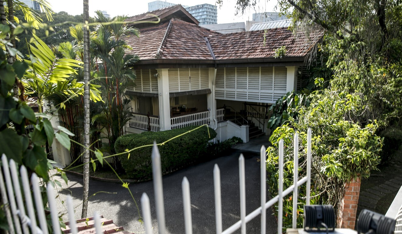 A view of the former residence of Singapore's first prime minister, the late Lee Kuan Yew. Photo: EPA
