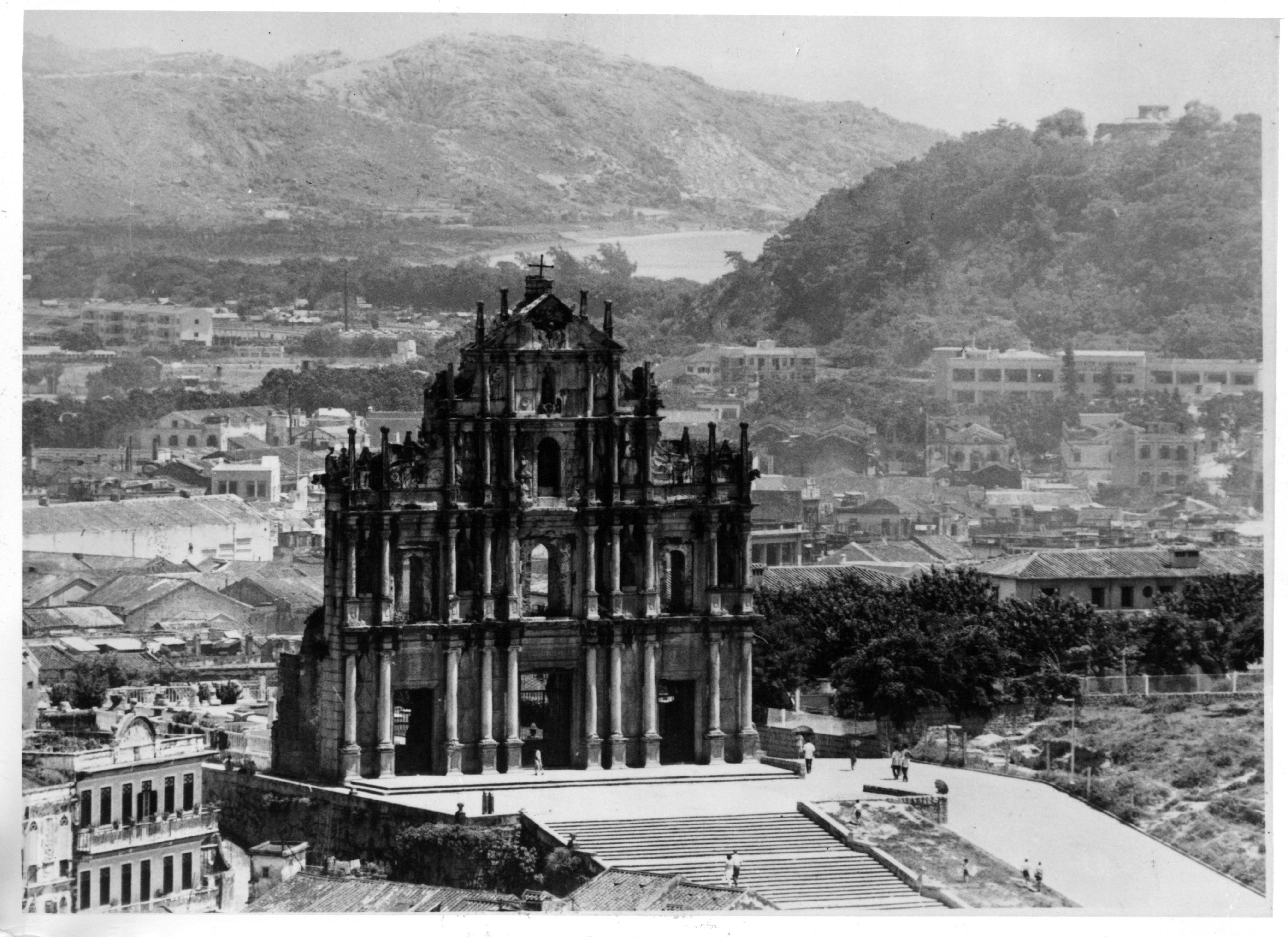 The Ruins of St. Paul’s in Macau. The former Portuguese enclave became a sanctuary for hundreds of thousands of refugees during World War II, including Jewish refugees from Shanghai. Photo: Getty Images