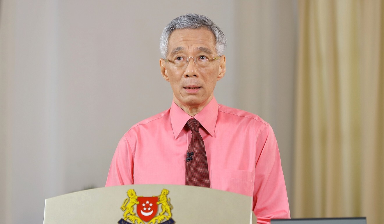 Singapore’s Prime Minister Lee Hsien Loong announces the dissolution of parliament ahead of general elections on July 10. Photo: EPA-EFE