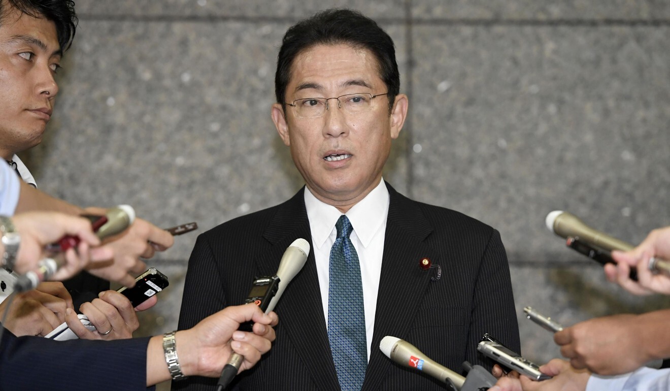 Fumio Kishida is said to be Shinzo Abe’s preferred candidate to replace him. File photo: Kyodo