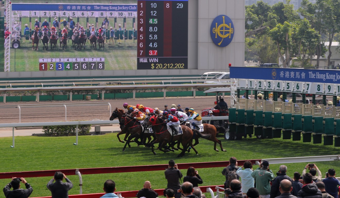 Racing in Hong Kong.