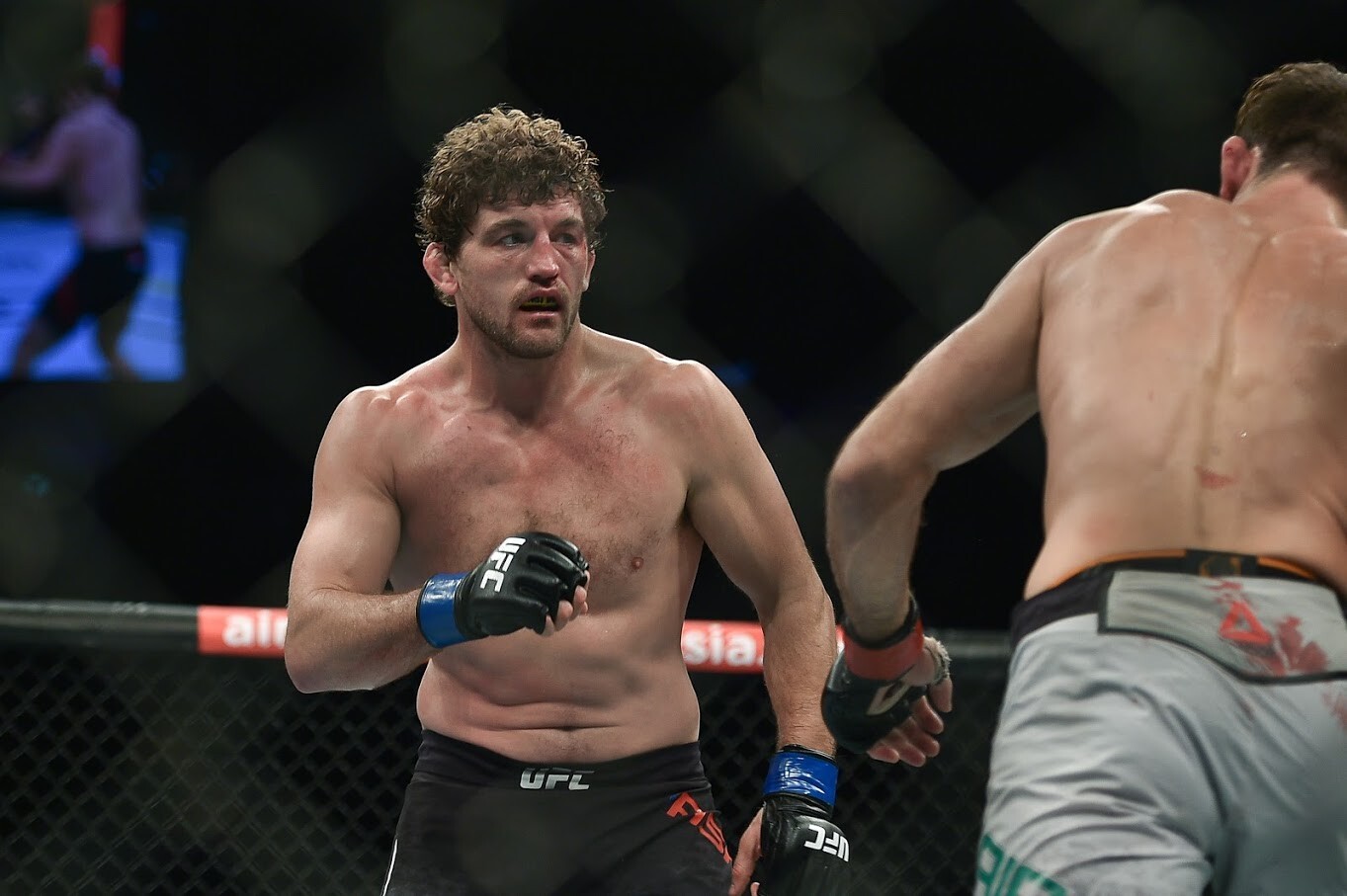 Retired MMA fighter Ben Askren during his fight against Demian Maia at UFC Fight Night in Singapore in October 2019. Photo: Handout