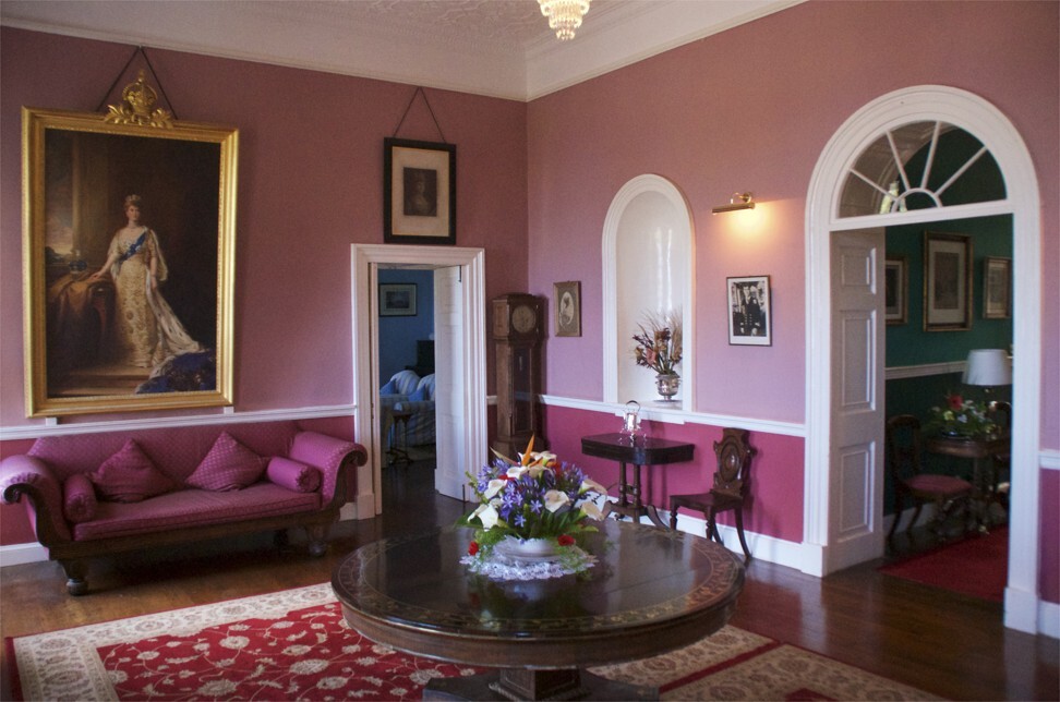 Royal portraits at Plantation House. Photo: Peter Neville-Hadley