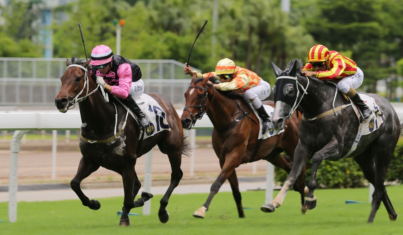 Joao Moreira wins on Beauty Angel.