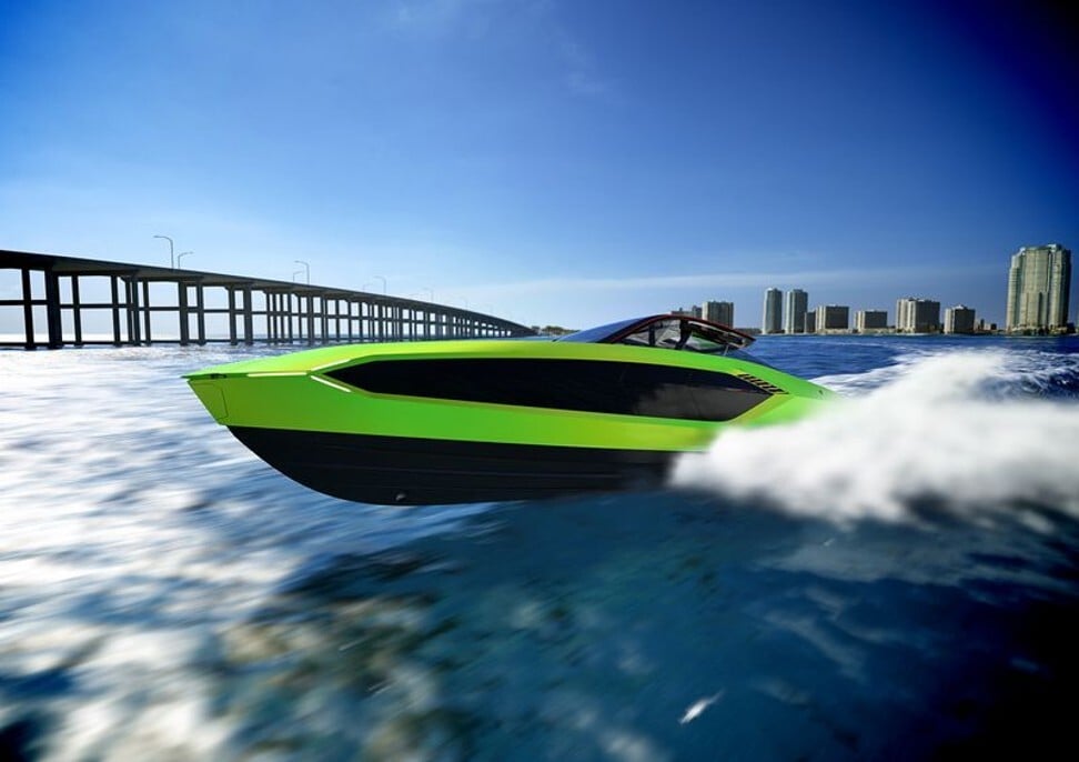 The hull and superstructure are made from a high-performance shell. Photo: Lamborghini