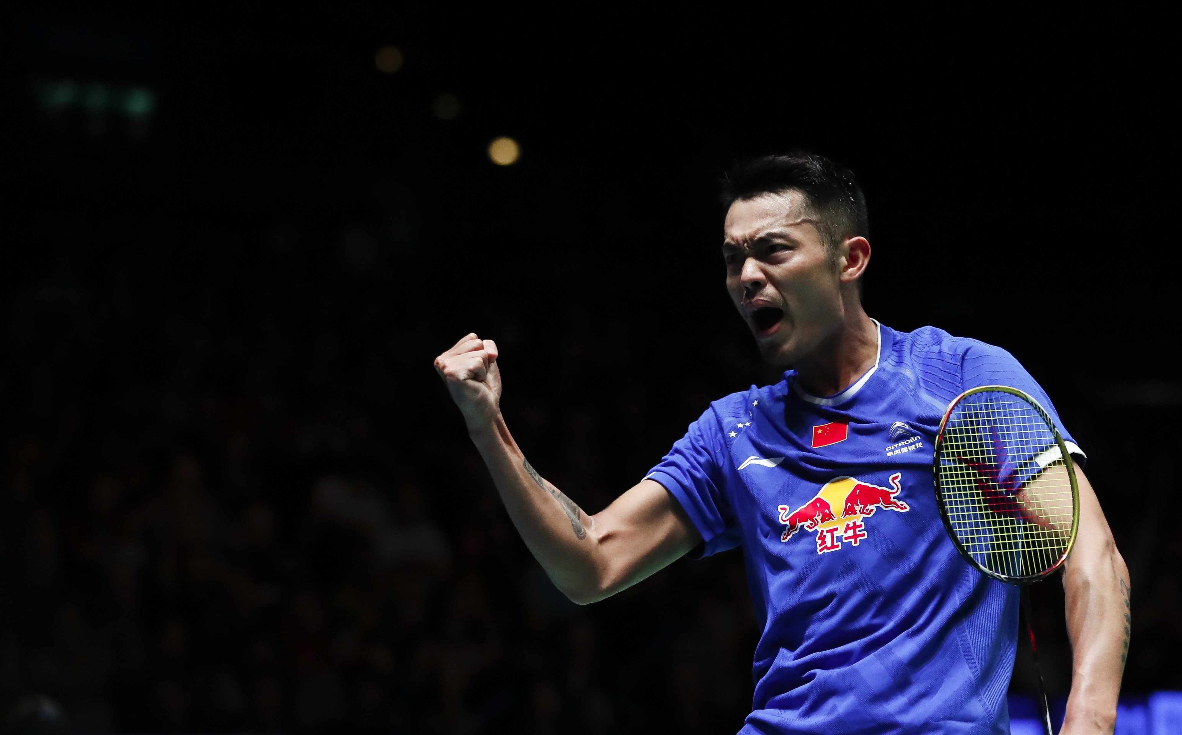China’s Lin Dan after beating Dane Viktor Axelsen in the 2017 All England quarter-finals. Photo: Xinhua