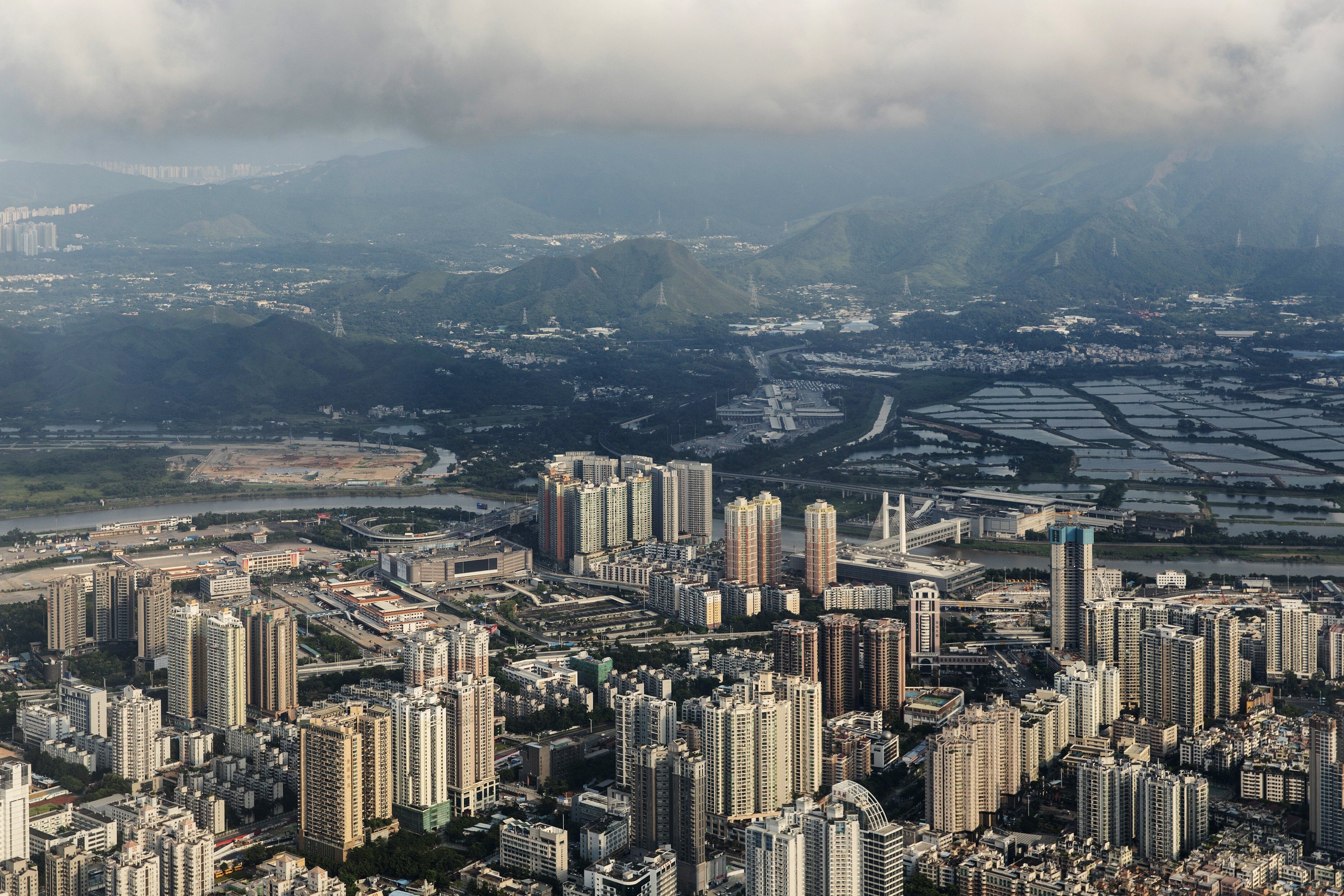 Shenzhen, Hong Kong’s neighbour to the north in the Greater Bay Area development zone. More Hongkongers are expected to work and live in the region. Photo: Bloomberg