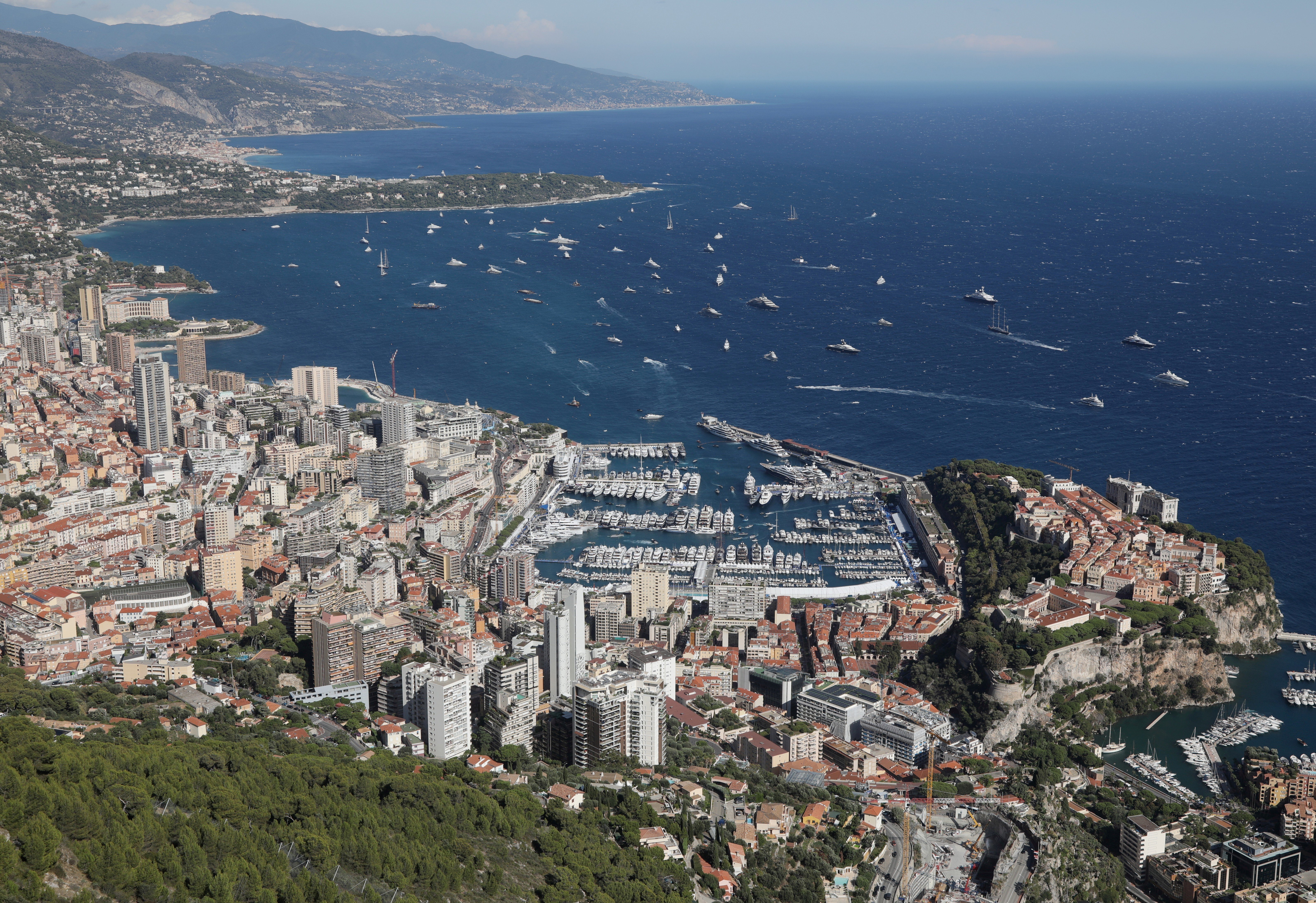 A view of Monaco Principality during the Monaco Yacht Show, one of the most prestigious pleasure boat events in the world. Photo: Reuters