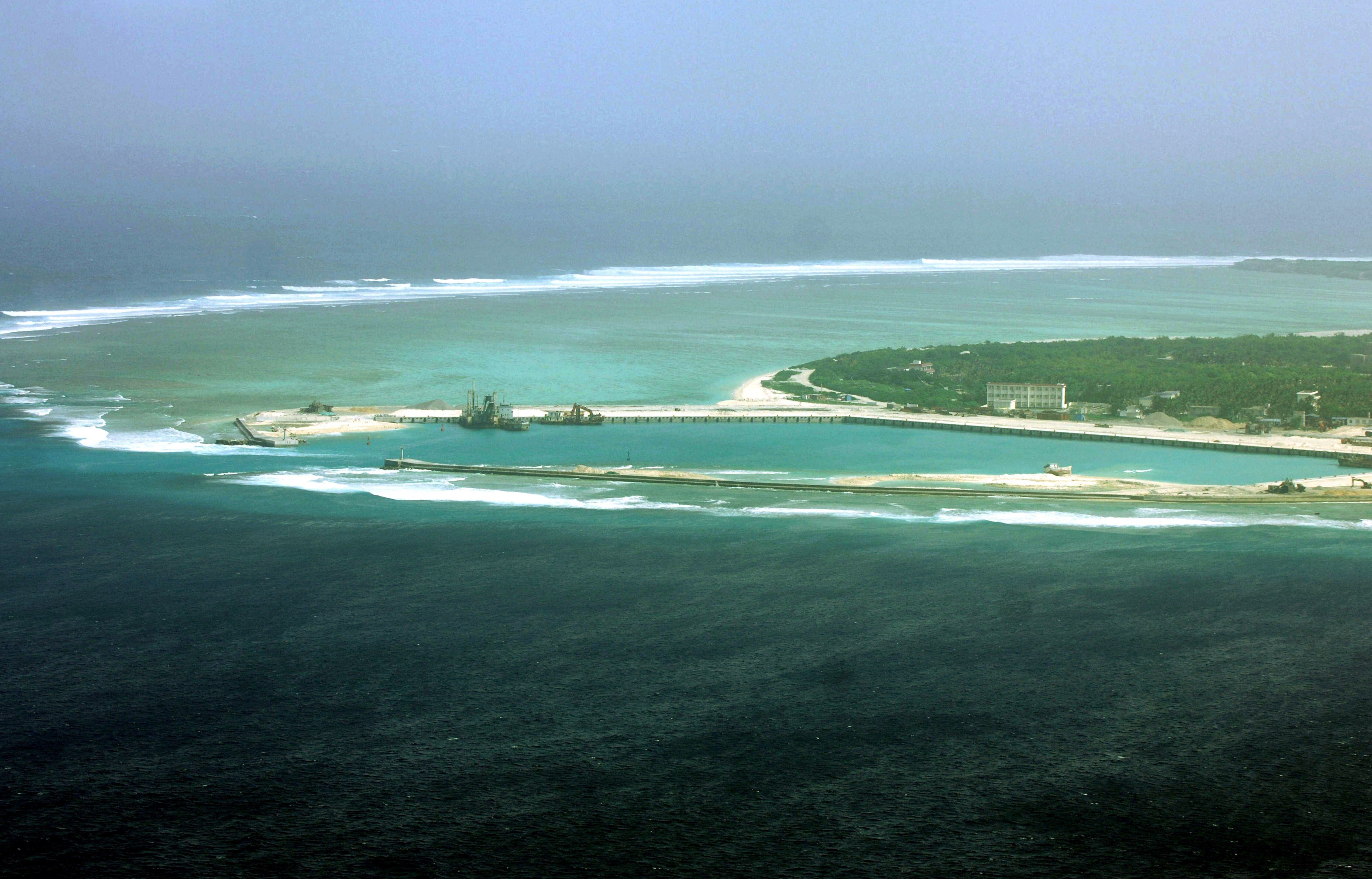 An island in the disputed Paracel chain, which China now considers part of Hainan province but is also claimed by Vietnam. Photo: AFP