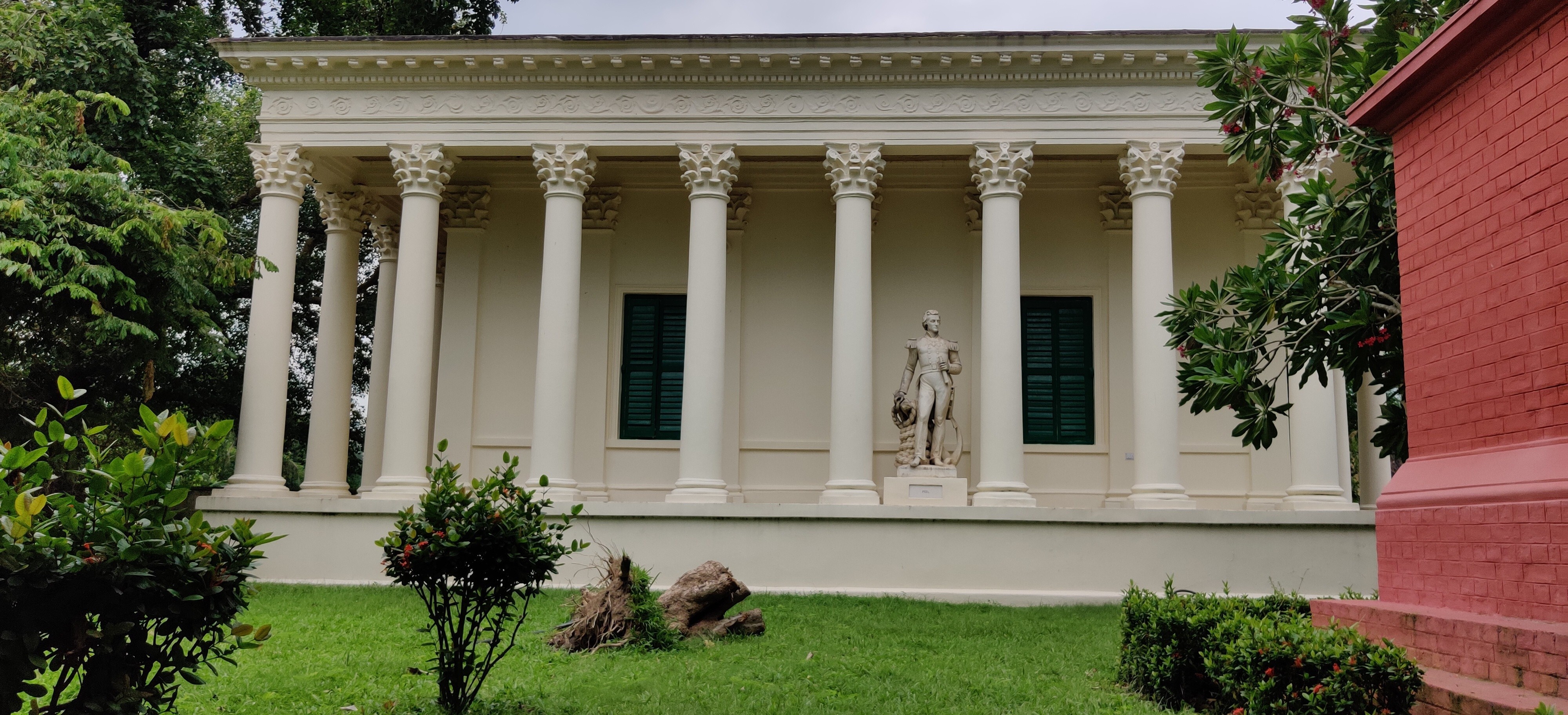 The marble statue of Sir William Peel, which was relocated to Flagstaff House in Barrackpore, after India began removing colonial-era statues. Photo: Sohini C