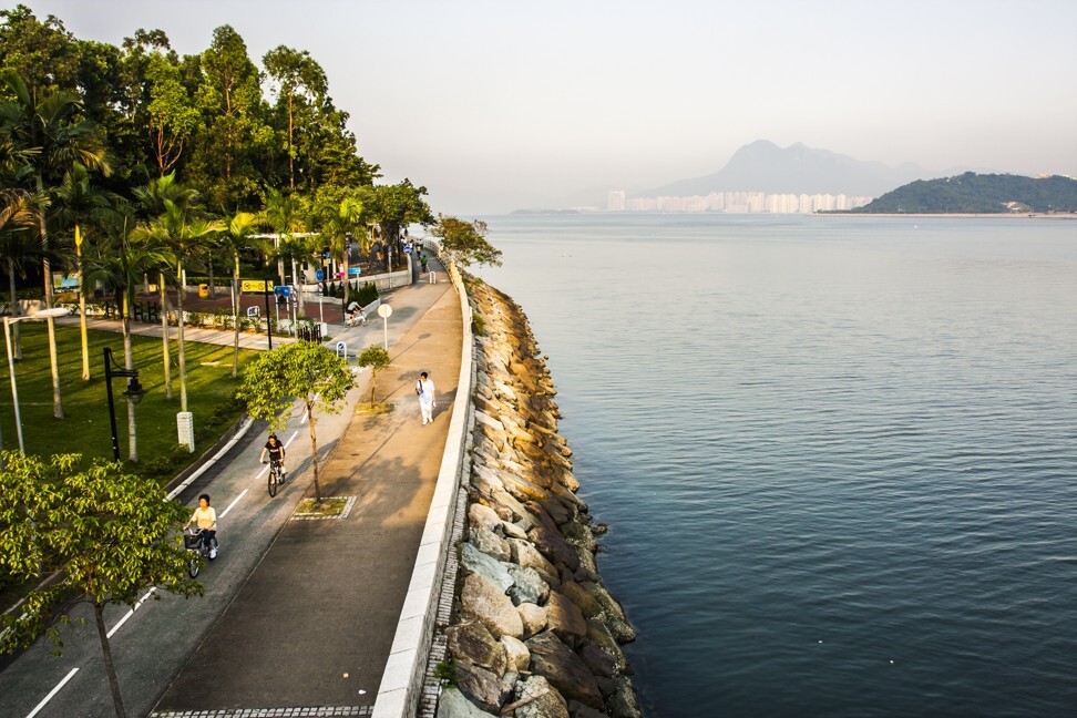 The bike path that runs along Tolo Harbor, in the New Territories. Photo: Shutterstock