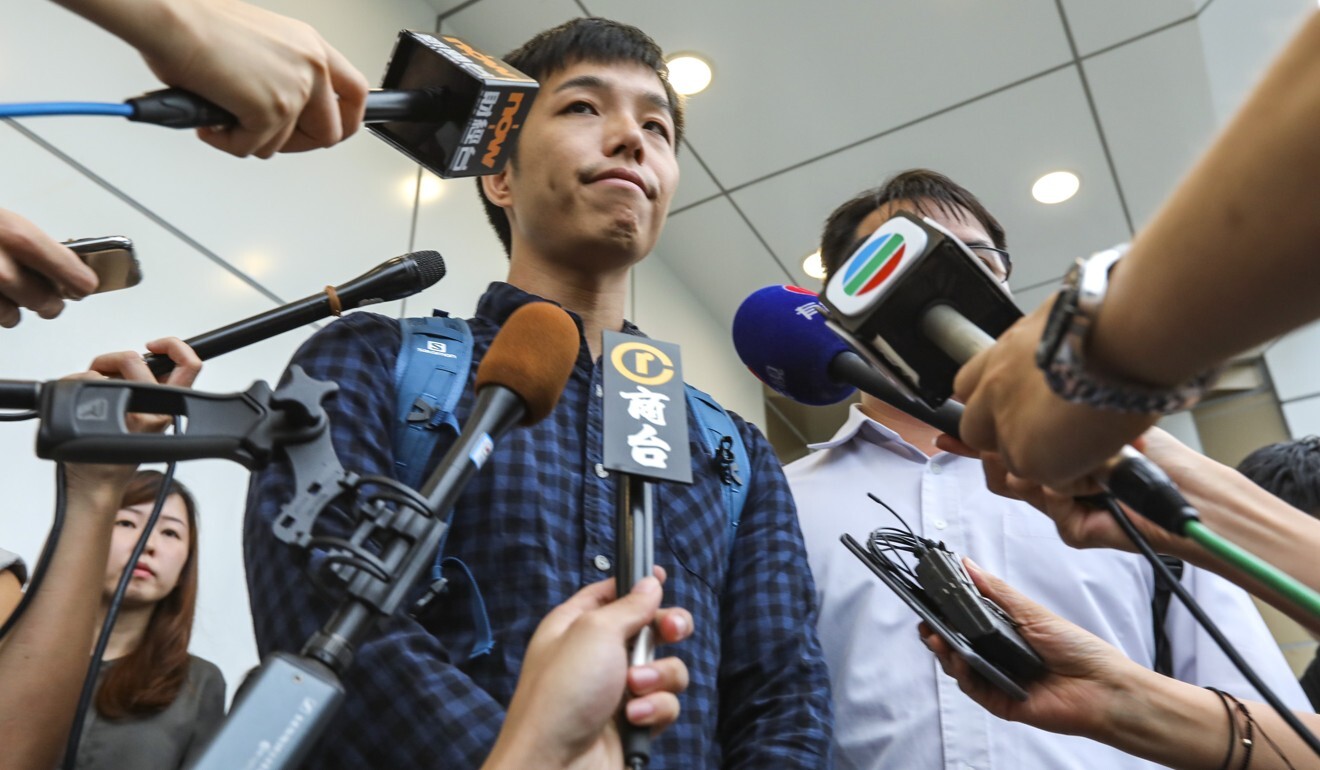 Civil servants union head Michael Ngan meets the media. Photo: Felix Wong