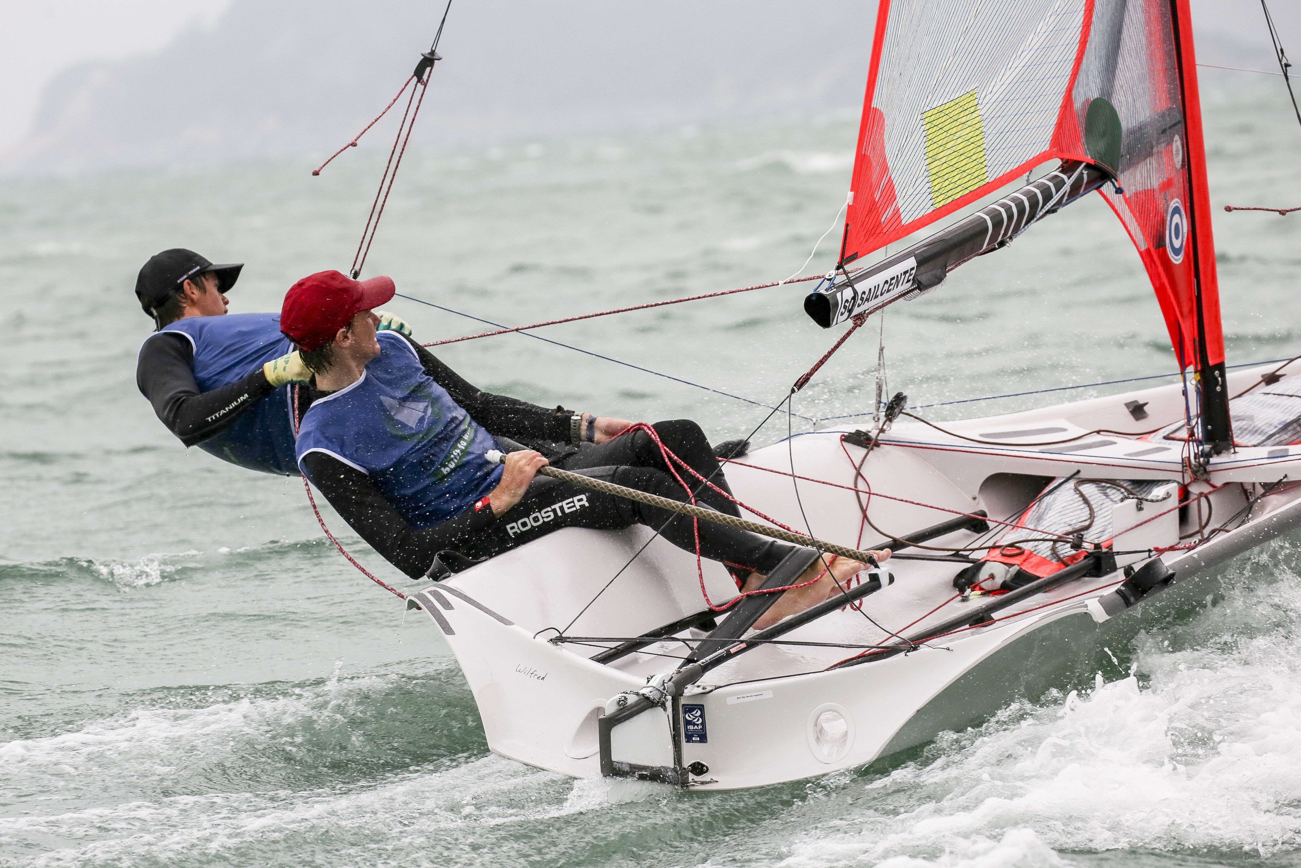 Calum Gregor (red cap) says sailing gives you “a sense of freedom, like nothing else”. Photo: Handout