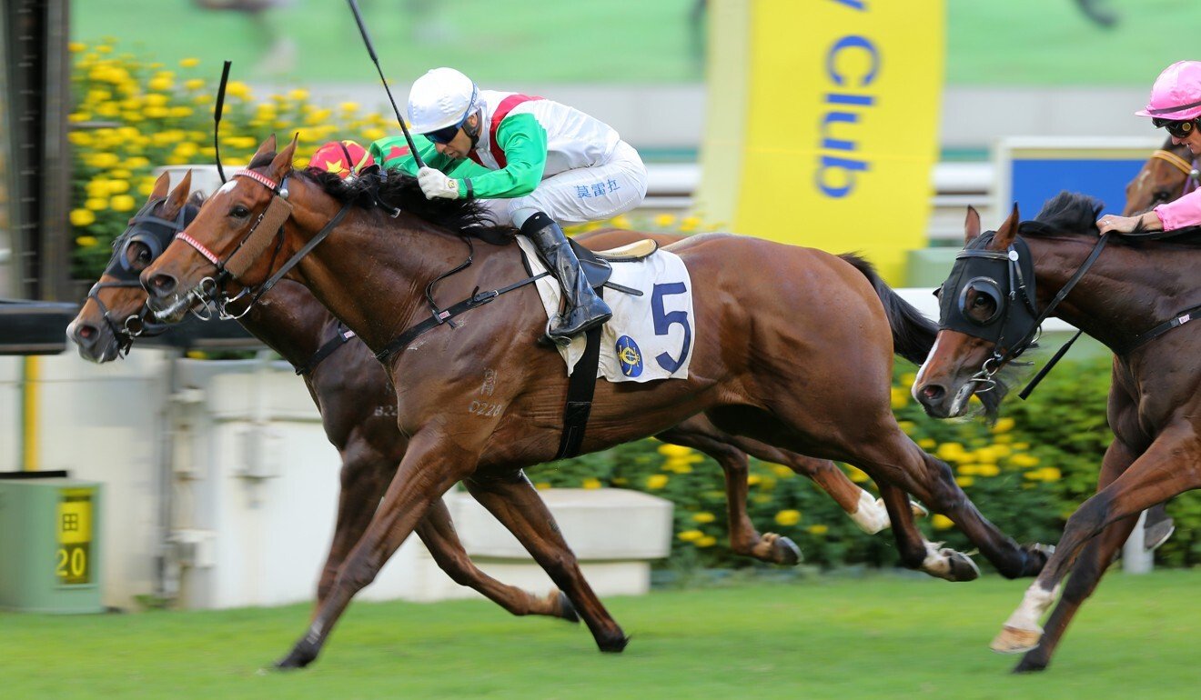 Joao Moreira boots Good Luck Friend to victory last month.