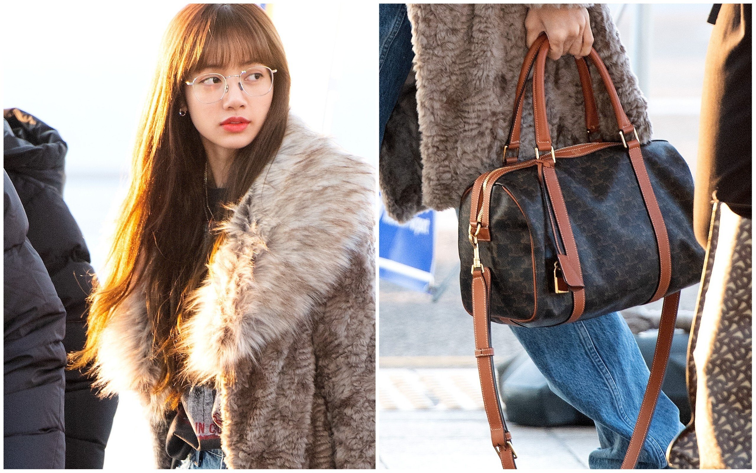 Blackpink’s Lisa carrying the Celine Triomphe canvas bag – proof of a growing trend. Photo: Celine