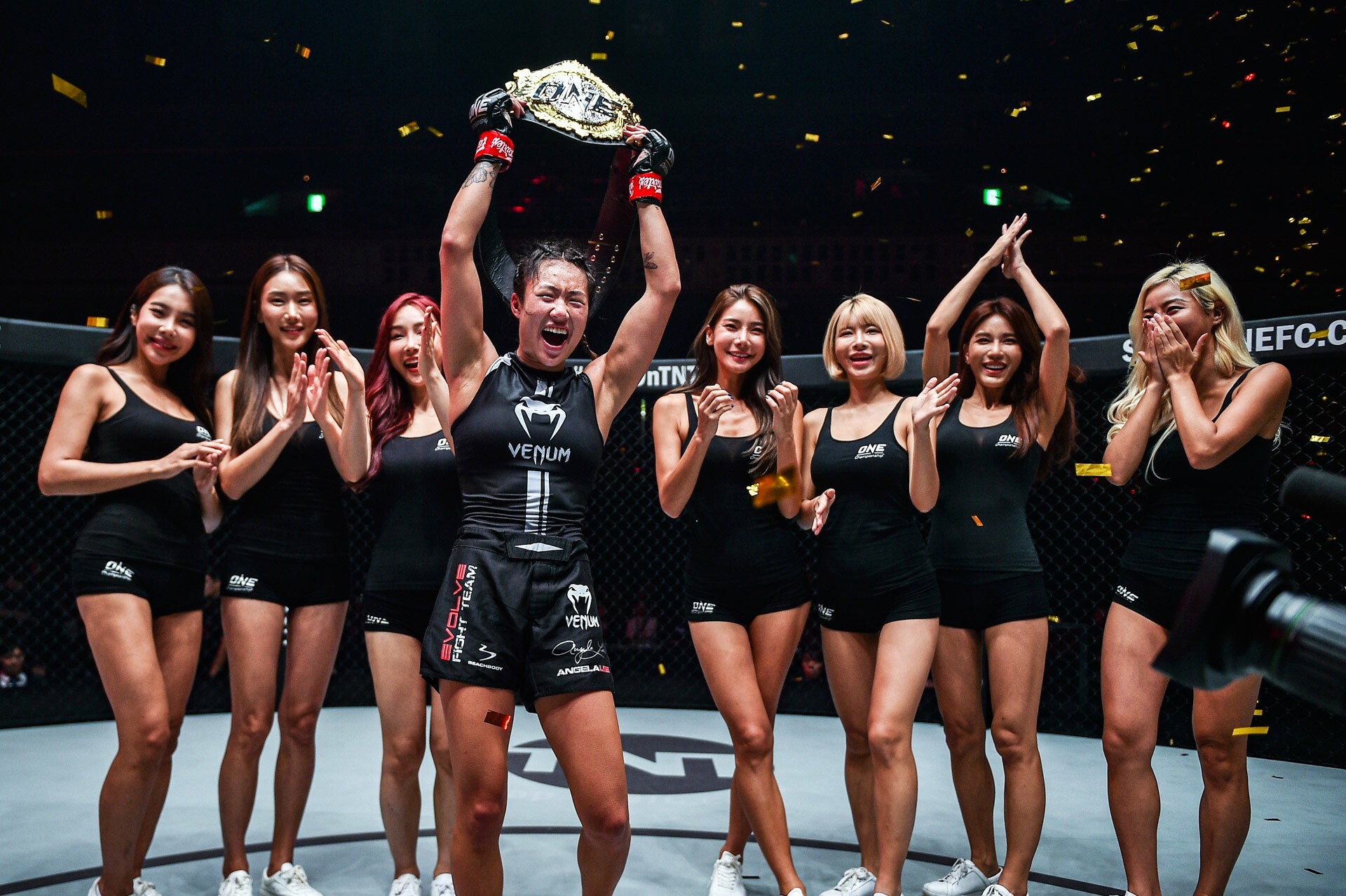 Angela Lee after defending her One Championship atomweight title. Photo: One Championship