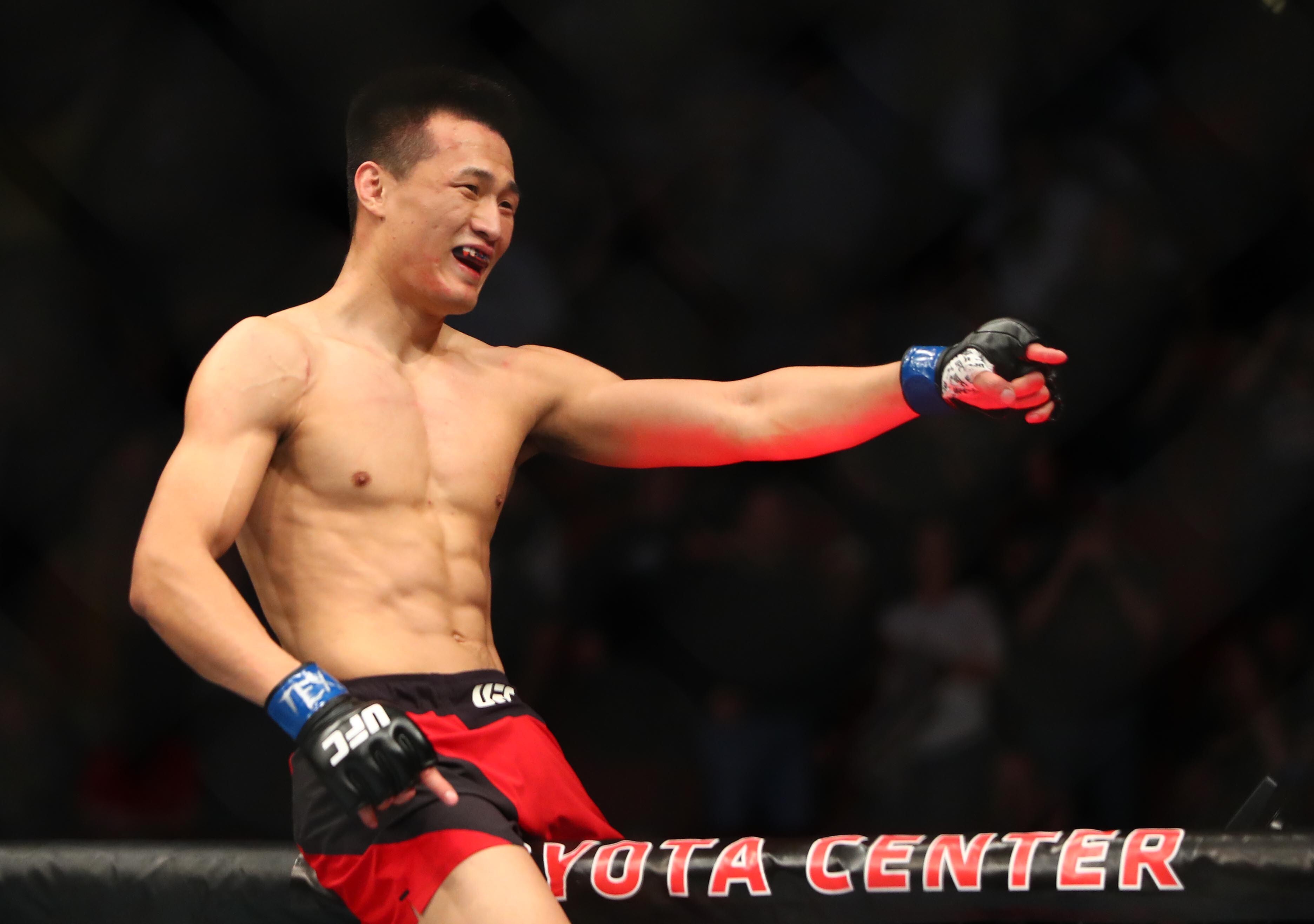 Chan Sung Jung, the ‘Korean Zombie’, has called out Alexander Volkanovski after he beat Max Holloway at UFC 251. Photo: USA Today