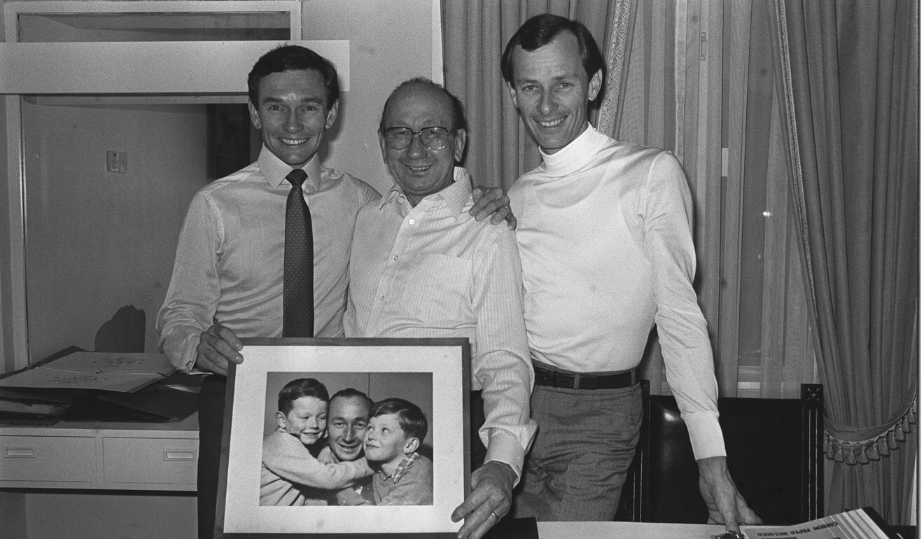 Trainer George Moore (centre) and his two sons, jockey Gary (left) and John. Photo: SCMP