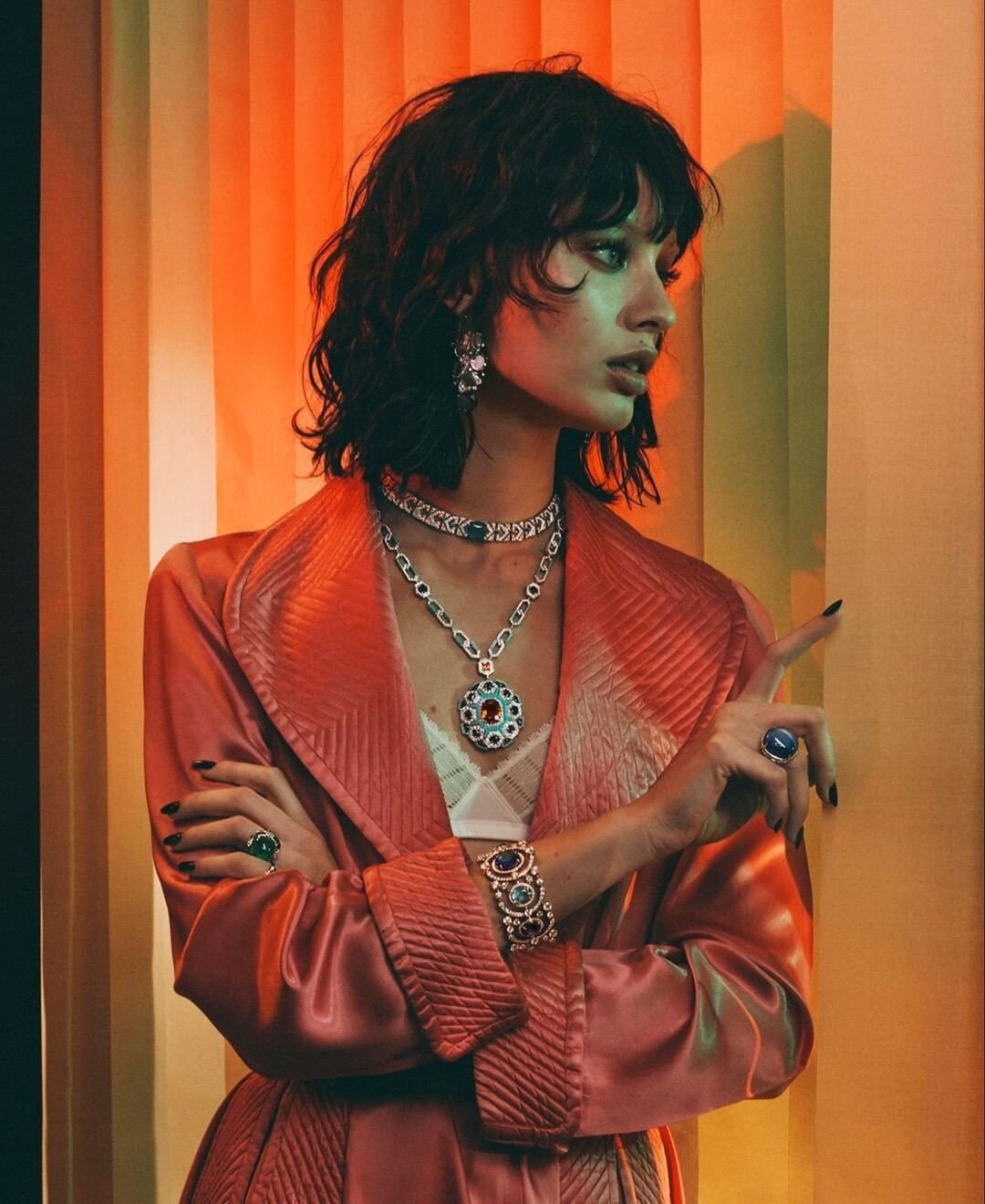 Bulgari Cinemagia High Jewellery necklace and four more vibrant pieces. Photo: @bulgari/Instagram