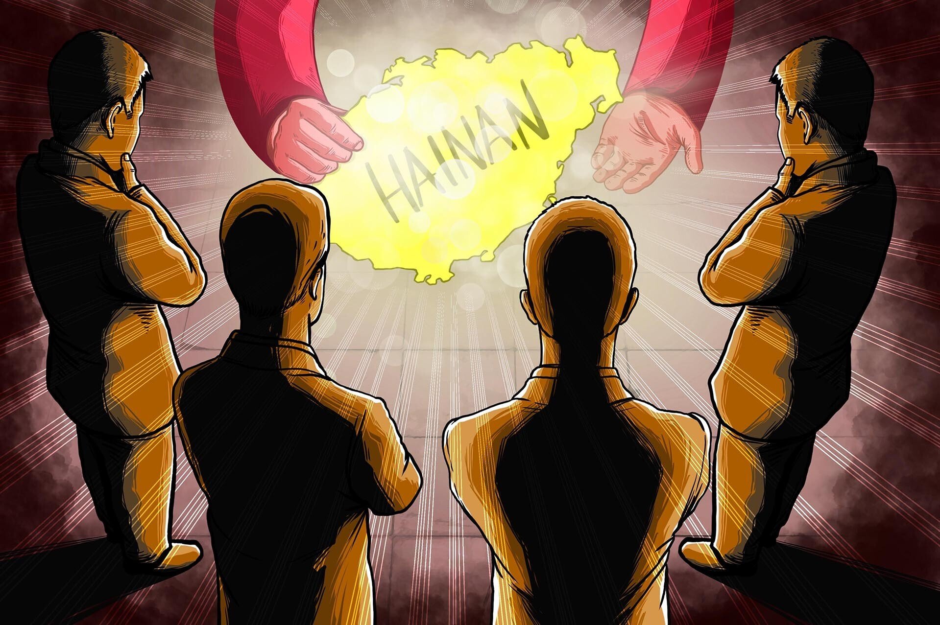 China plans to turn Hainan into an internationally influential commercial hub by the middle of the century. Illustration: Kuen Lau